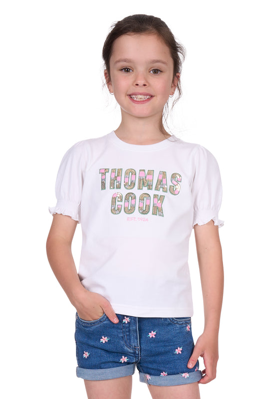 Thomas Cook Girl's Cleo Ss Tee - White