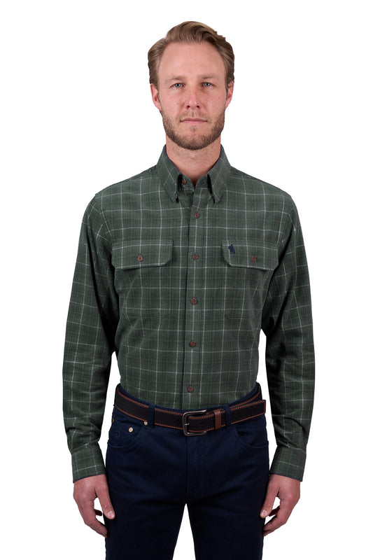 Thomas Cook Men's LEO THRML 2PKT LS Shirt - Green