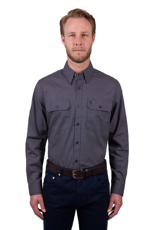 Thomas Cook Men's ARLO 2PKT LS Shirt - Navy/Tan