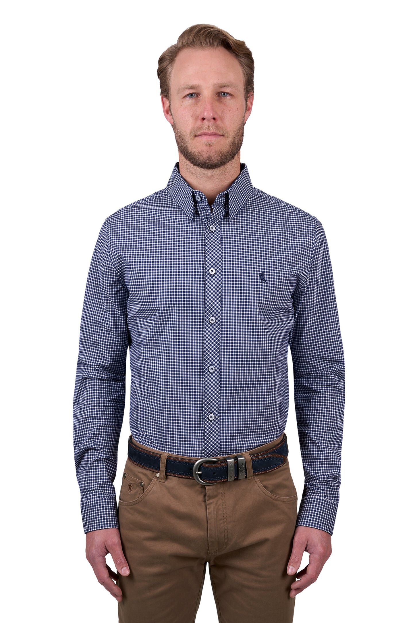 Thomas Cook Men's BROCK TAILORED LS Shirt - Navy-CLEARANCE
