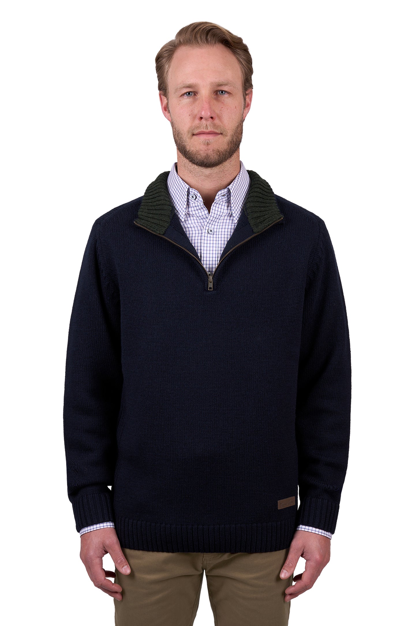 Thomas Cook Men's MASON 1/4 ZIP JUMPER - NAVY