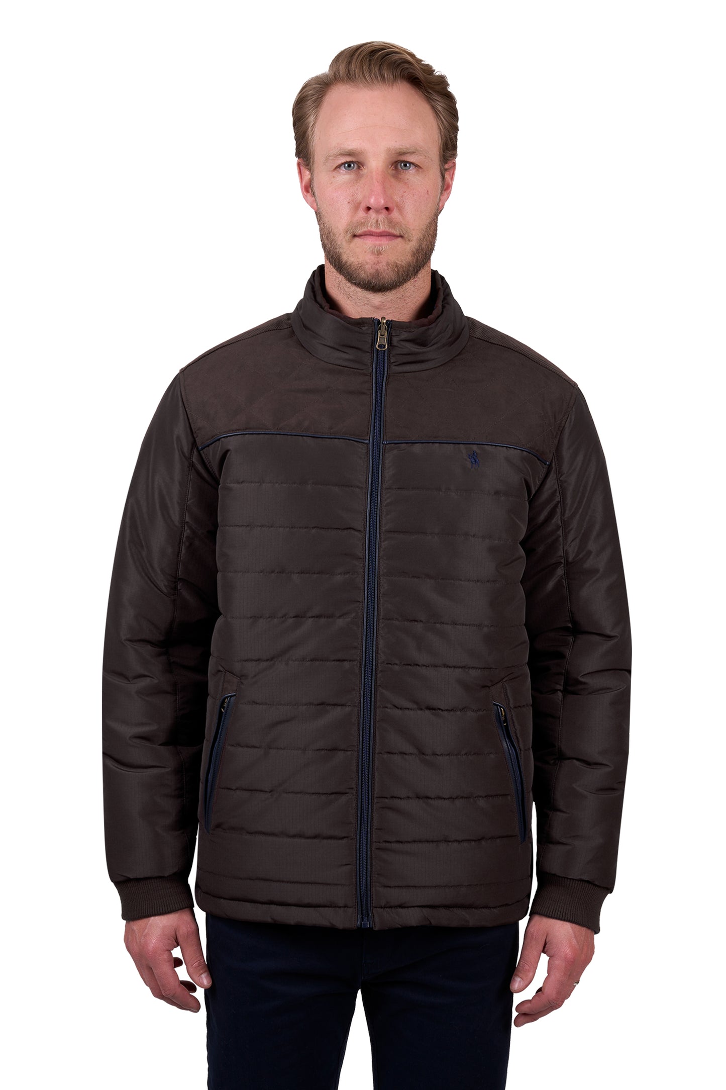 Thomas Cook Men's NATHAN REVS JACKET - Dark Brown/Navy