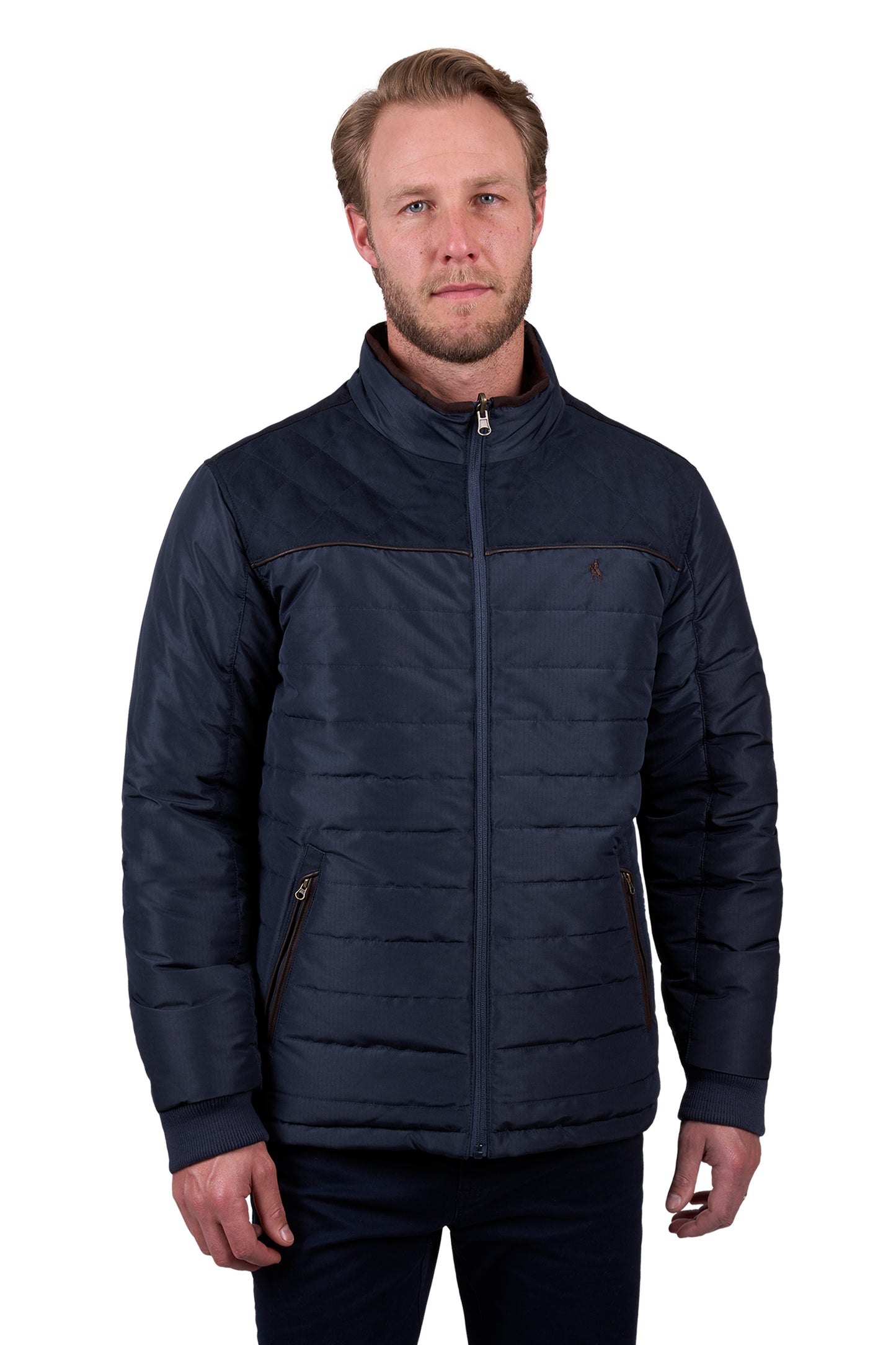 Thomas Cook Men's NATHAN REVS JACKET - Dark Brown/Navy