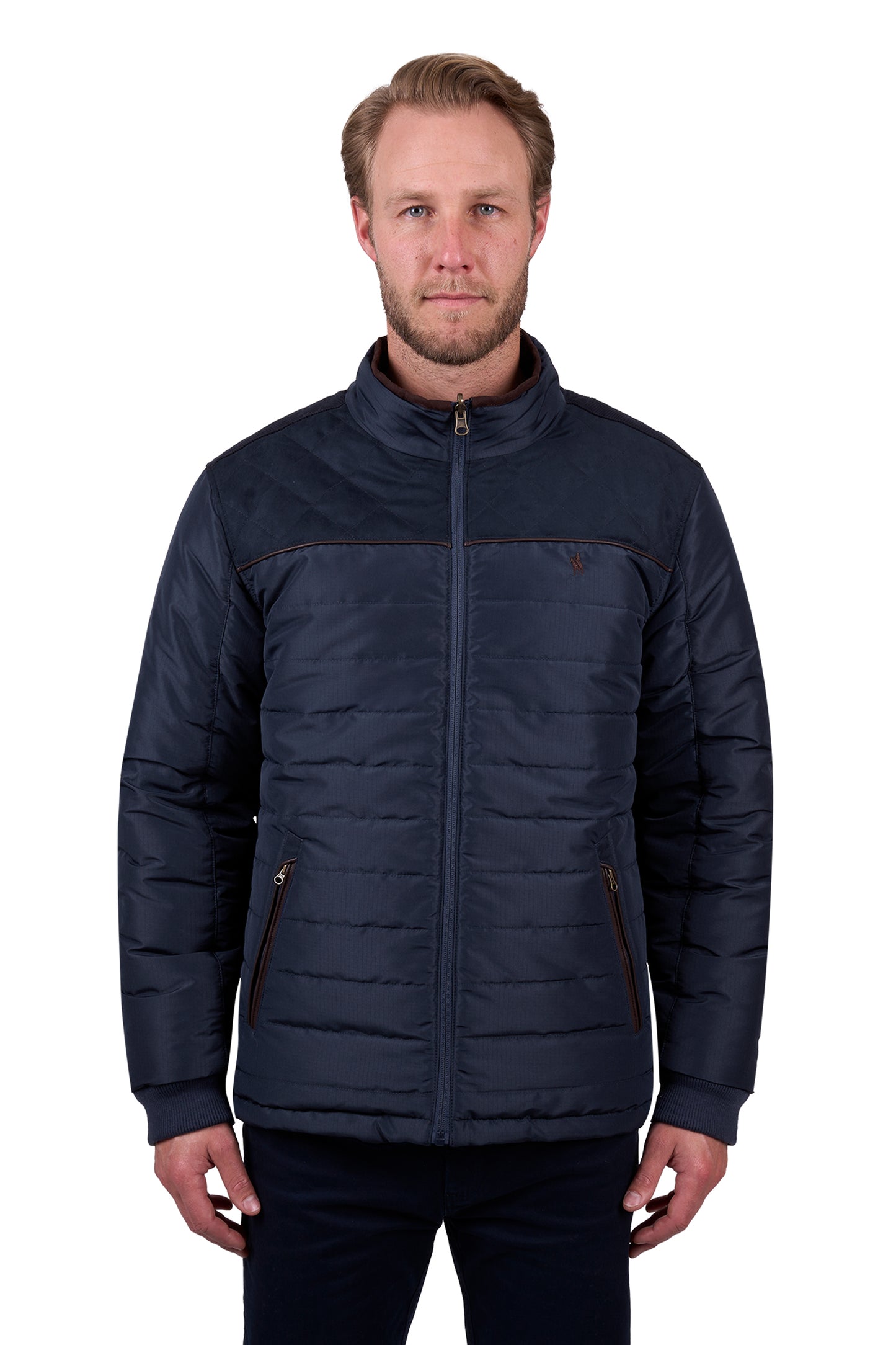Thomas Cook Men's NATHAN REVS JACKET - Dark Brown/Navy
