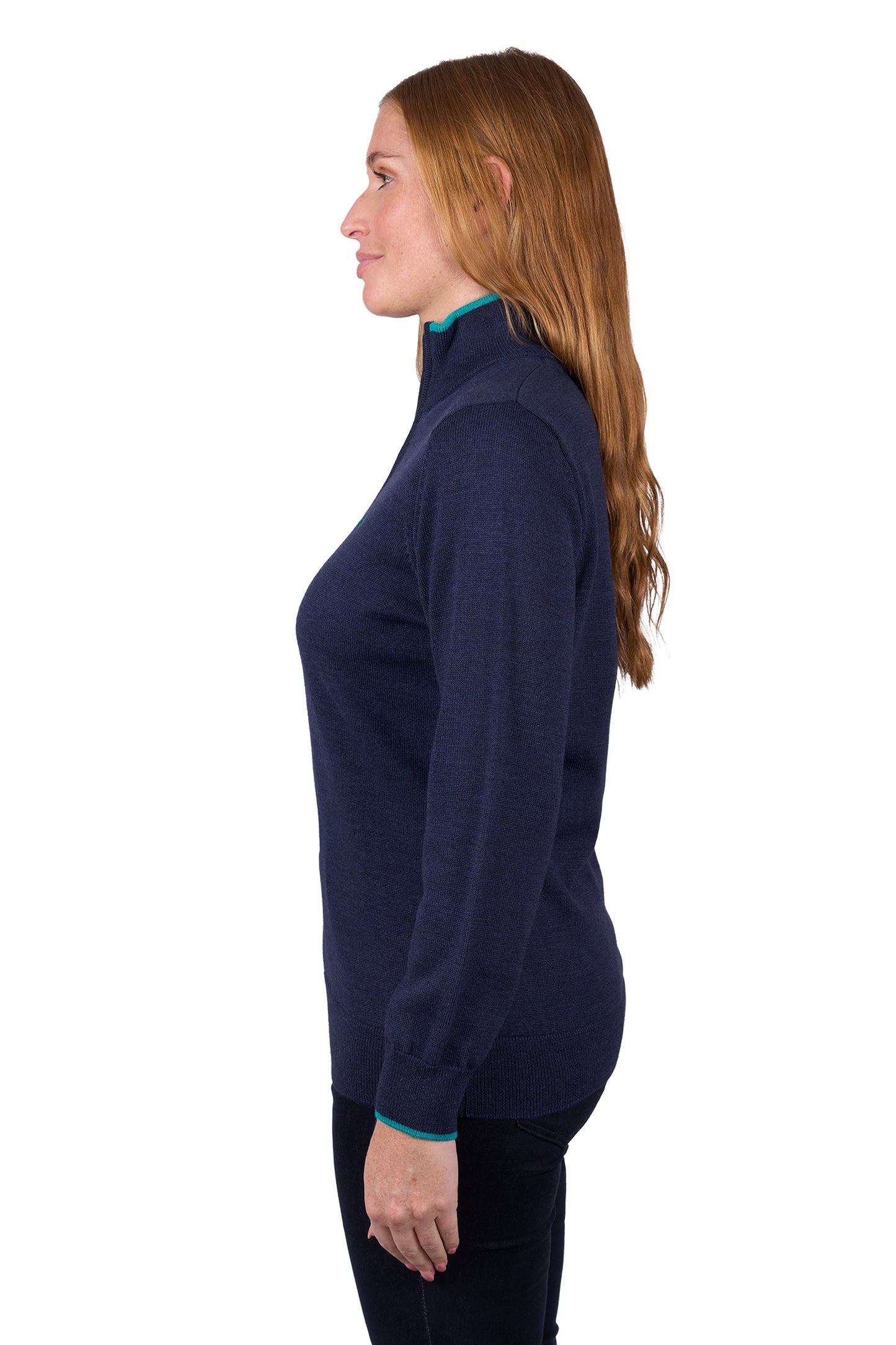 Thomas Cook Women's JEANETTE 1/4 ZIP JUMPER - Navy Marle