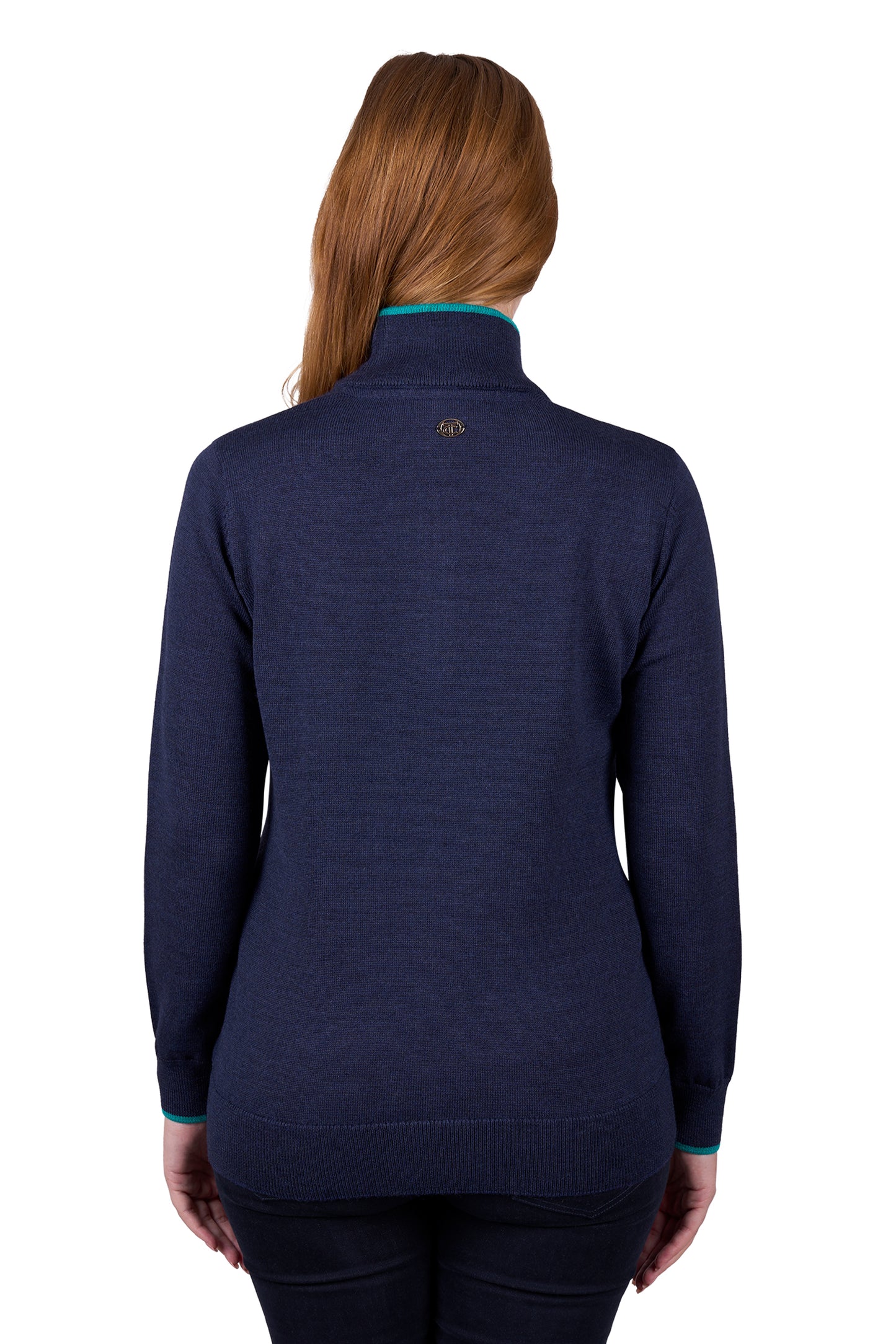 Thomas Cook Women's JEANETTE 1/4 ZIP JUMPER - Navy Marle