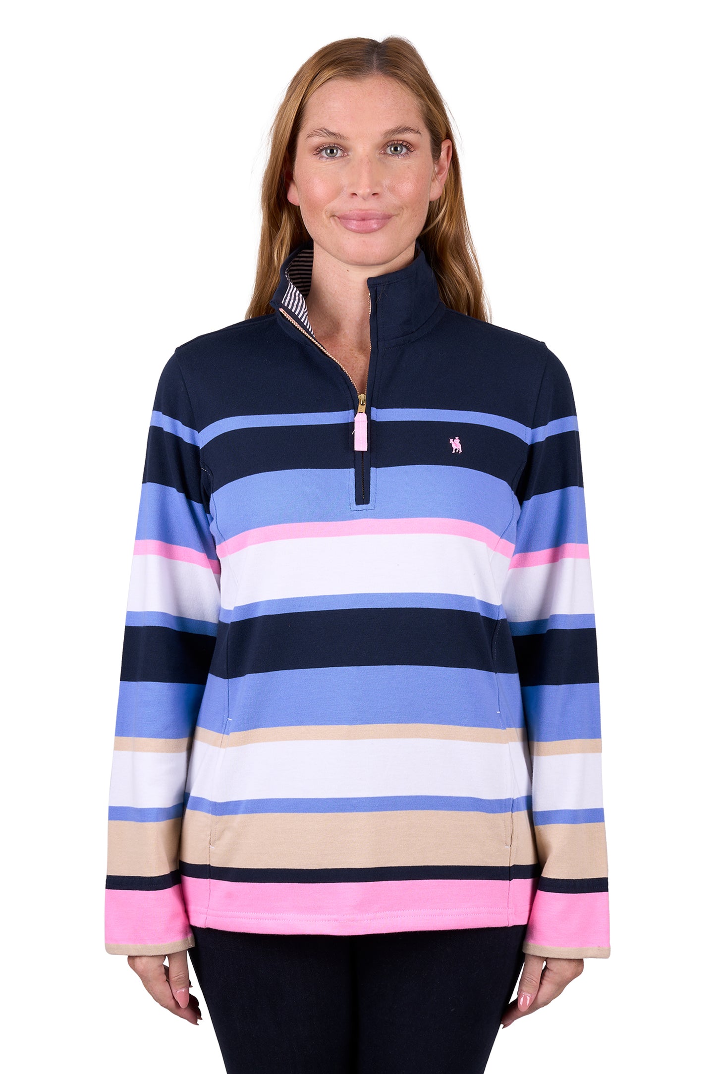 Thomas Cook Women's Elena 1/4 Zip Rugby - Blue