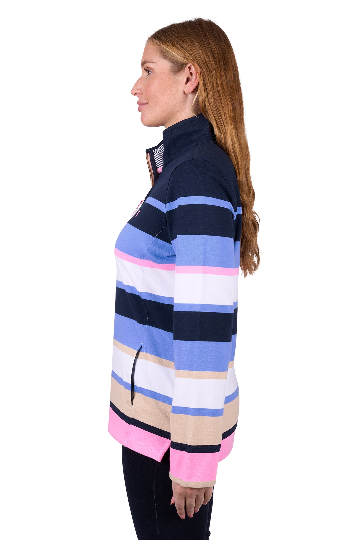 Thomas Cook Women's Elena 1/4 Zip Rugby - Blue