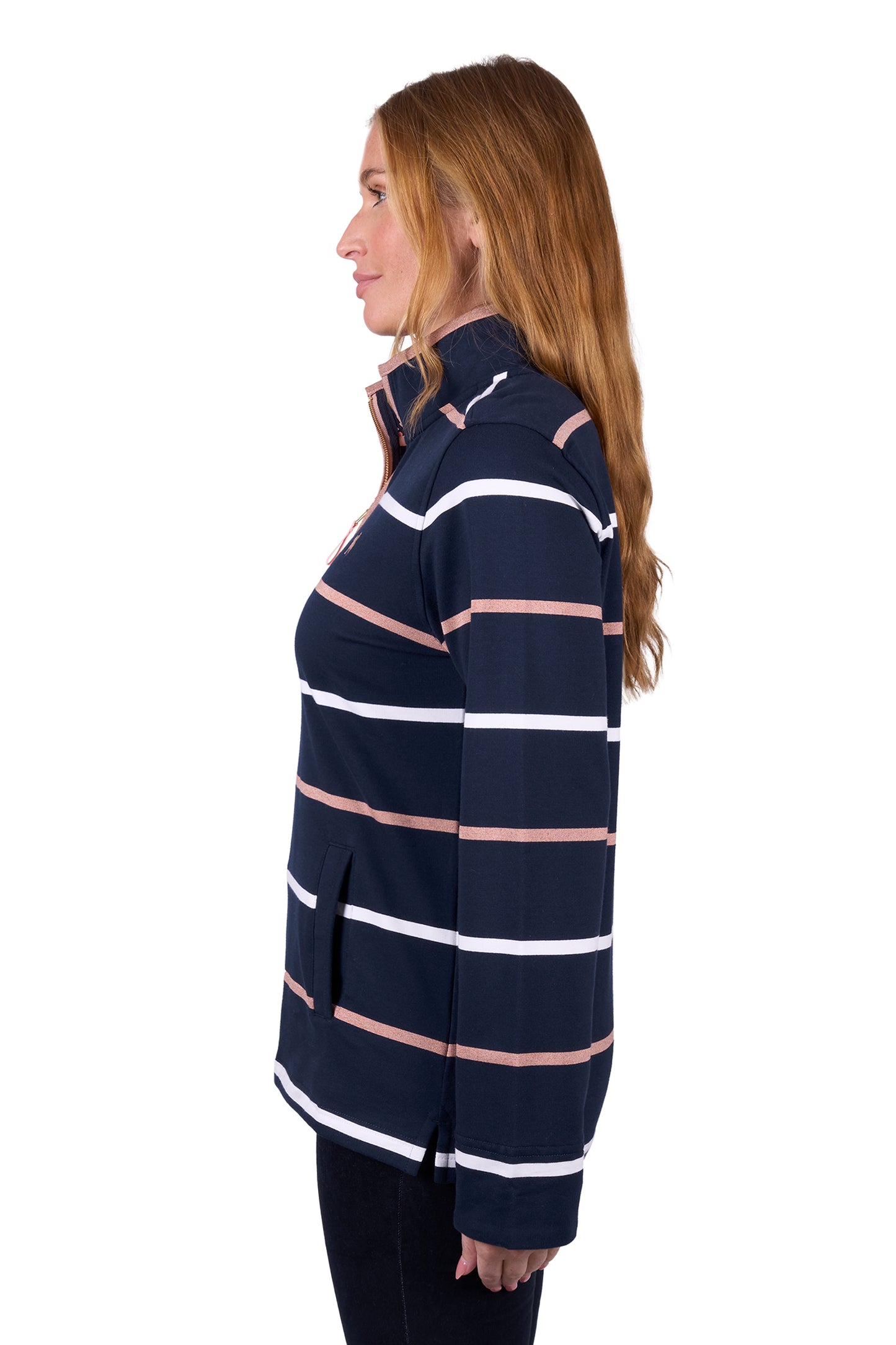 Thomas Cook Women's Matilda 1/4 Zip Rugby - Navy