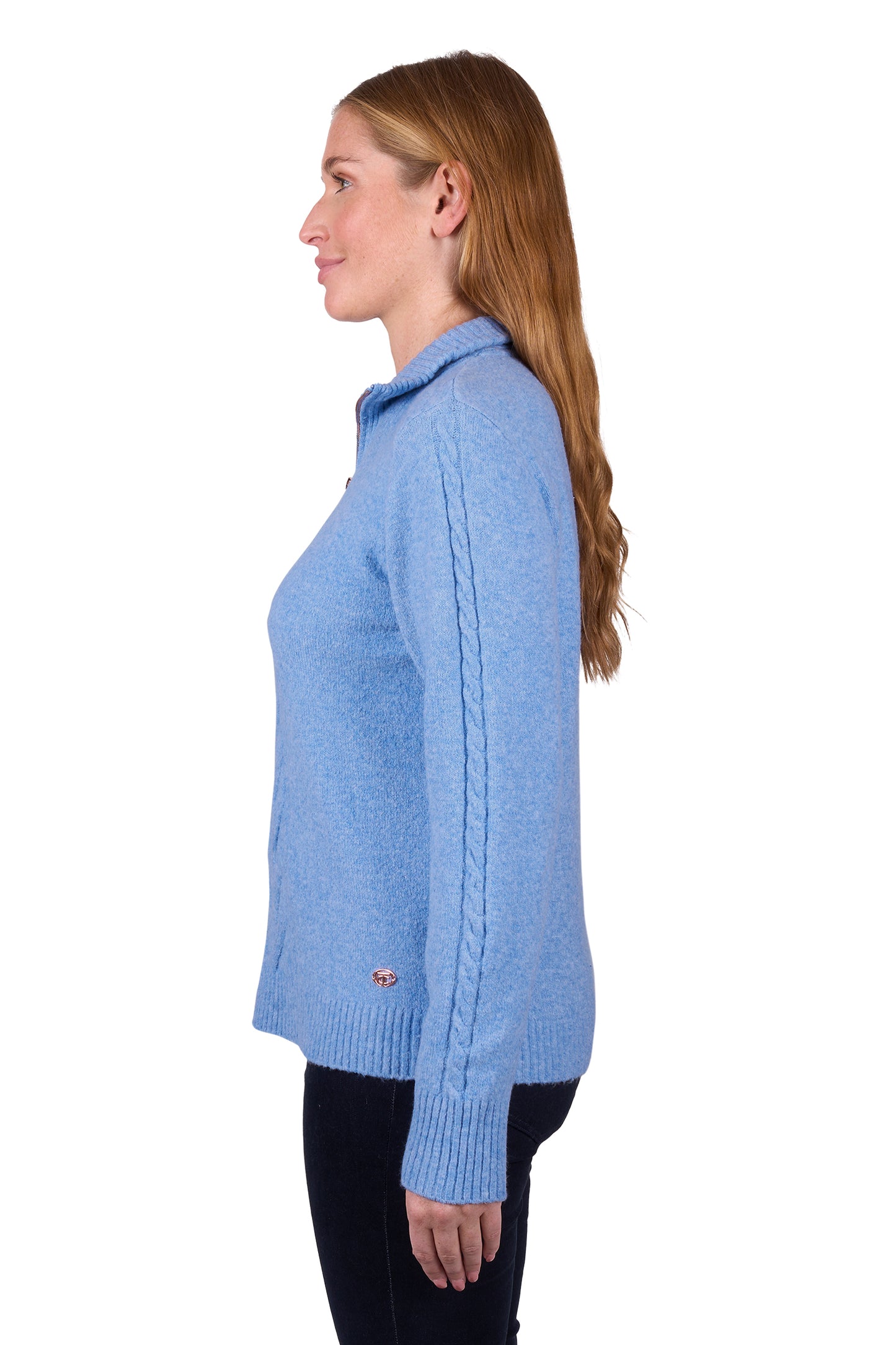 Thomas Cook Women's CLARA 1/4 ZIP JUMPER - Blue Marle