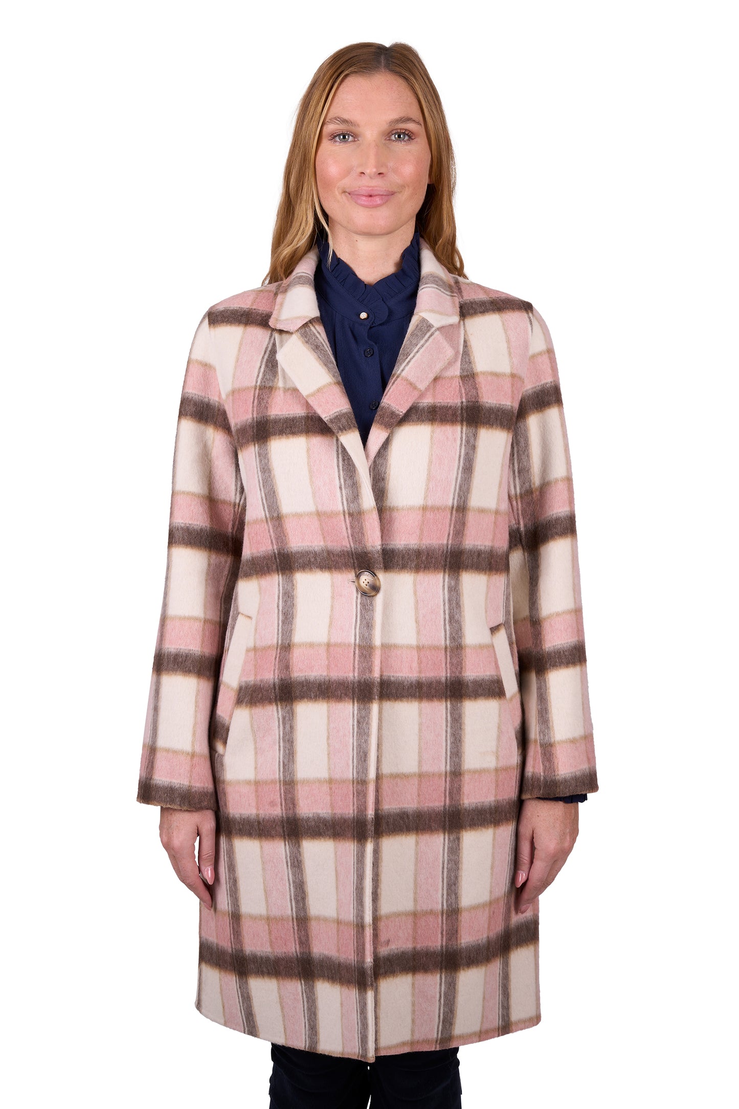 Thomas Cook Women's Leicester Wool Coat - Pink