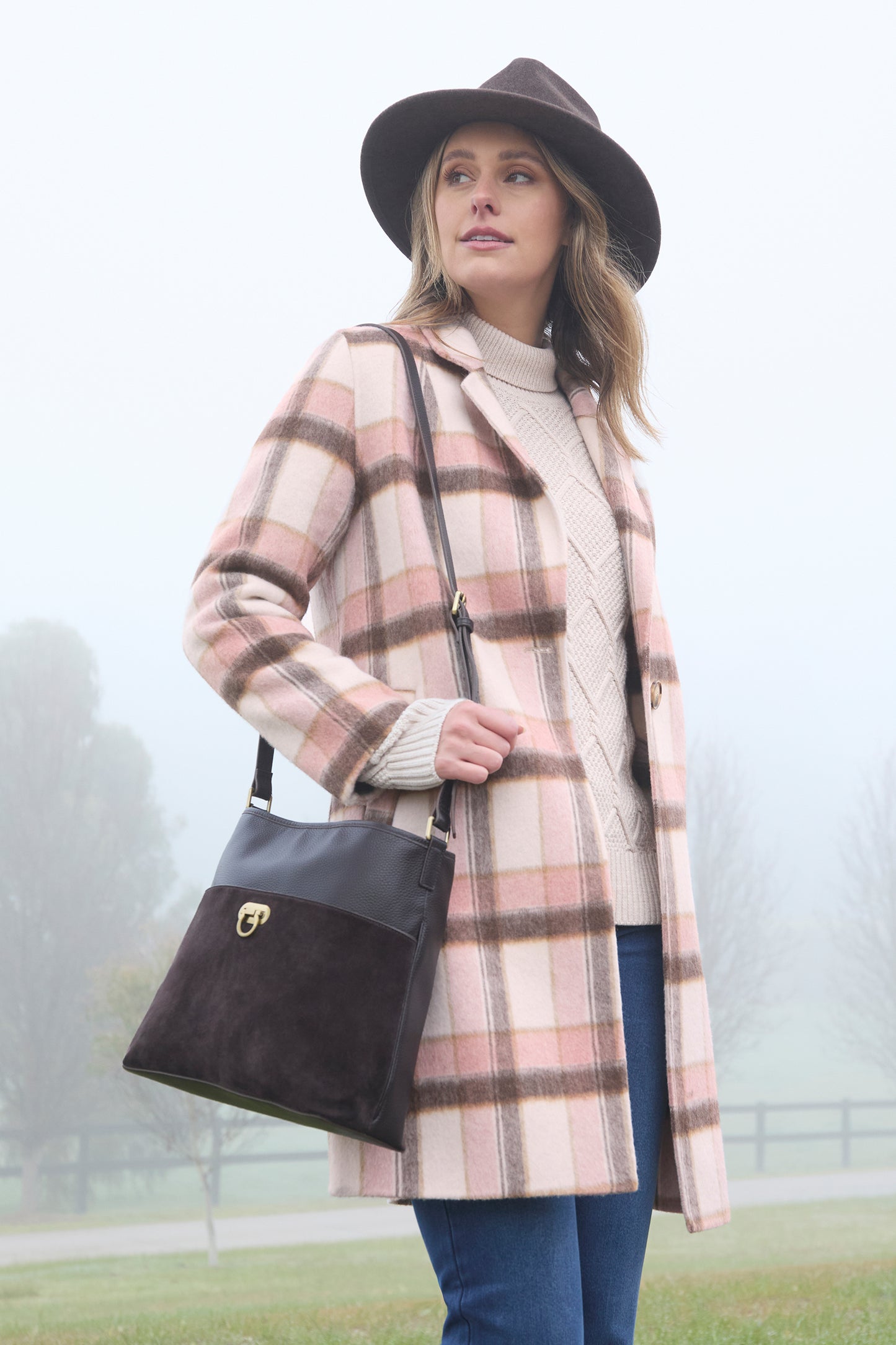 Thomas Cook Women's Leicester Wool Coat - Pink