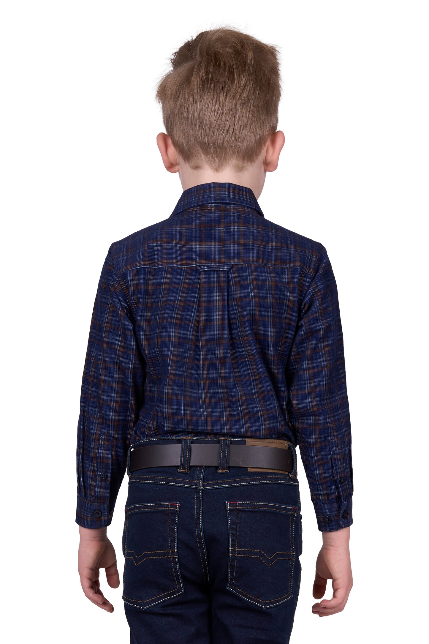 Thomas Cook BOYS MAX THRML 1PKT LS SHIRT - NAVY/TAN