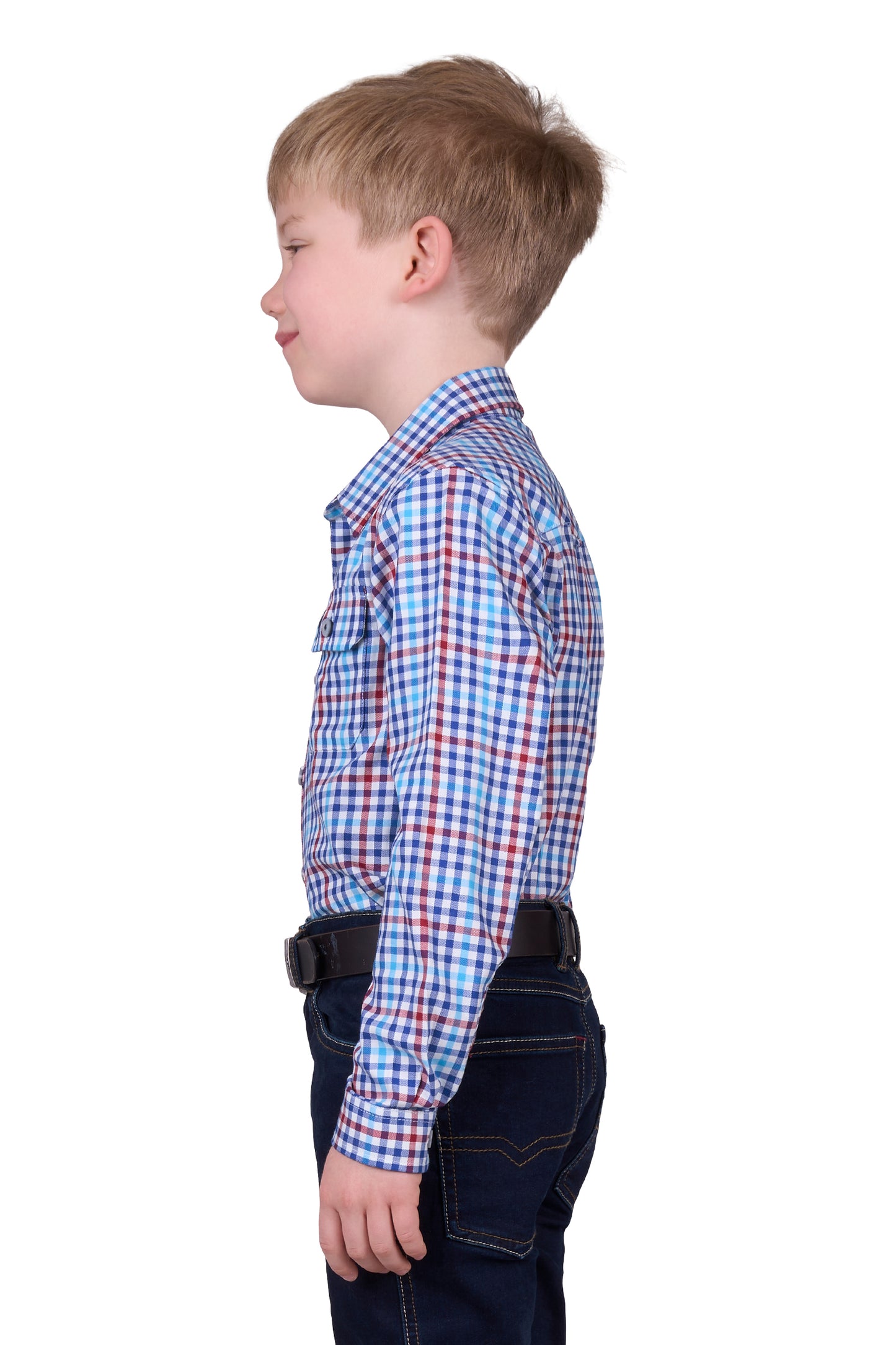 Thomas Cook BOYS FRED 2PKT LS SHIRT - NAVY/RED