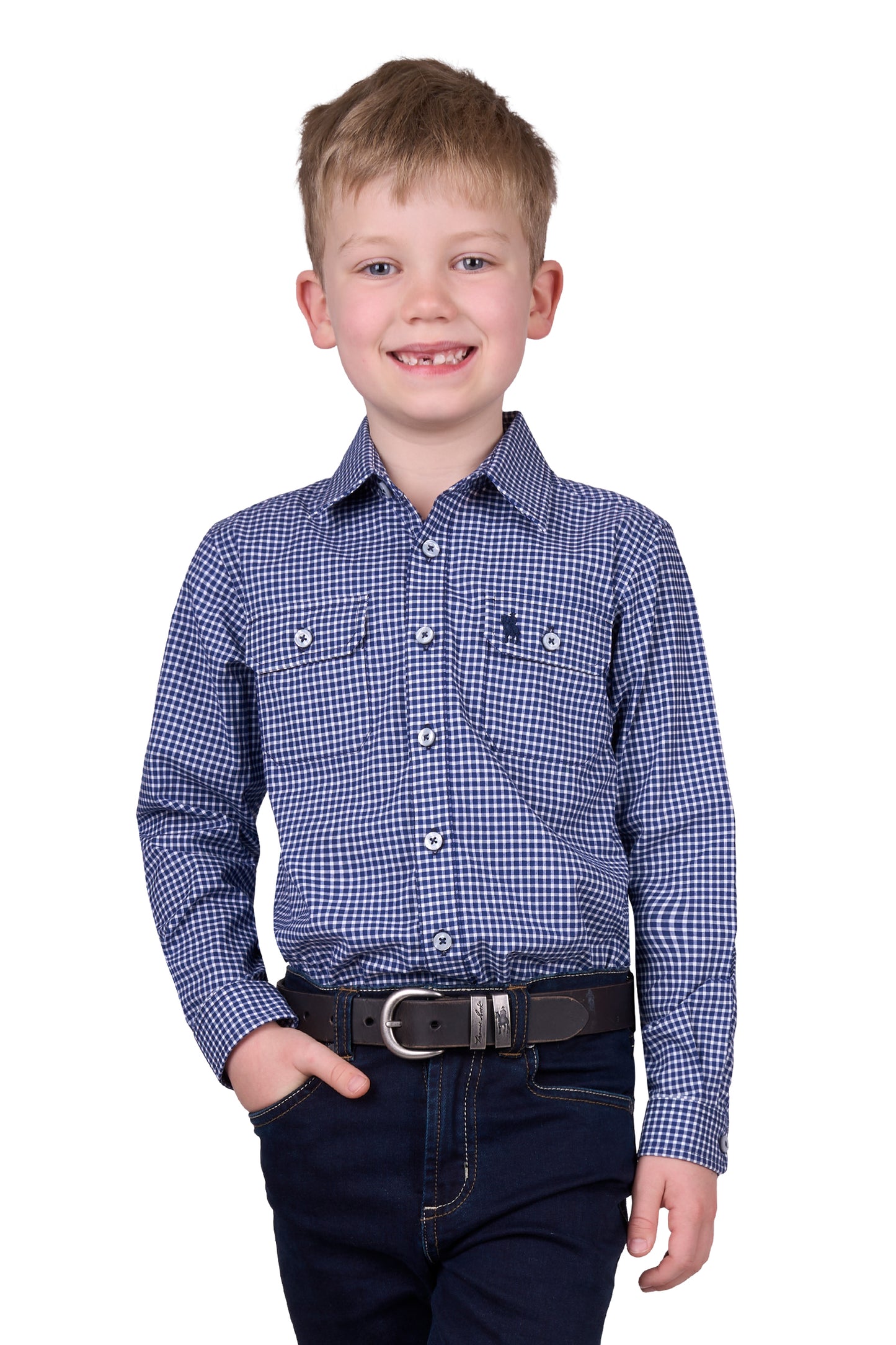 Thomas Cook BOYS BROCK 2PKT LS SHIRT - NAVY
