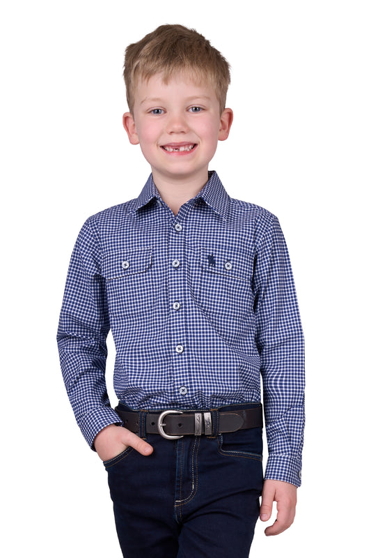 Thomas Cook BOYS BROCK 2PKT LS SHIRT - NAVY