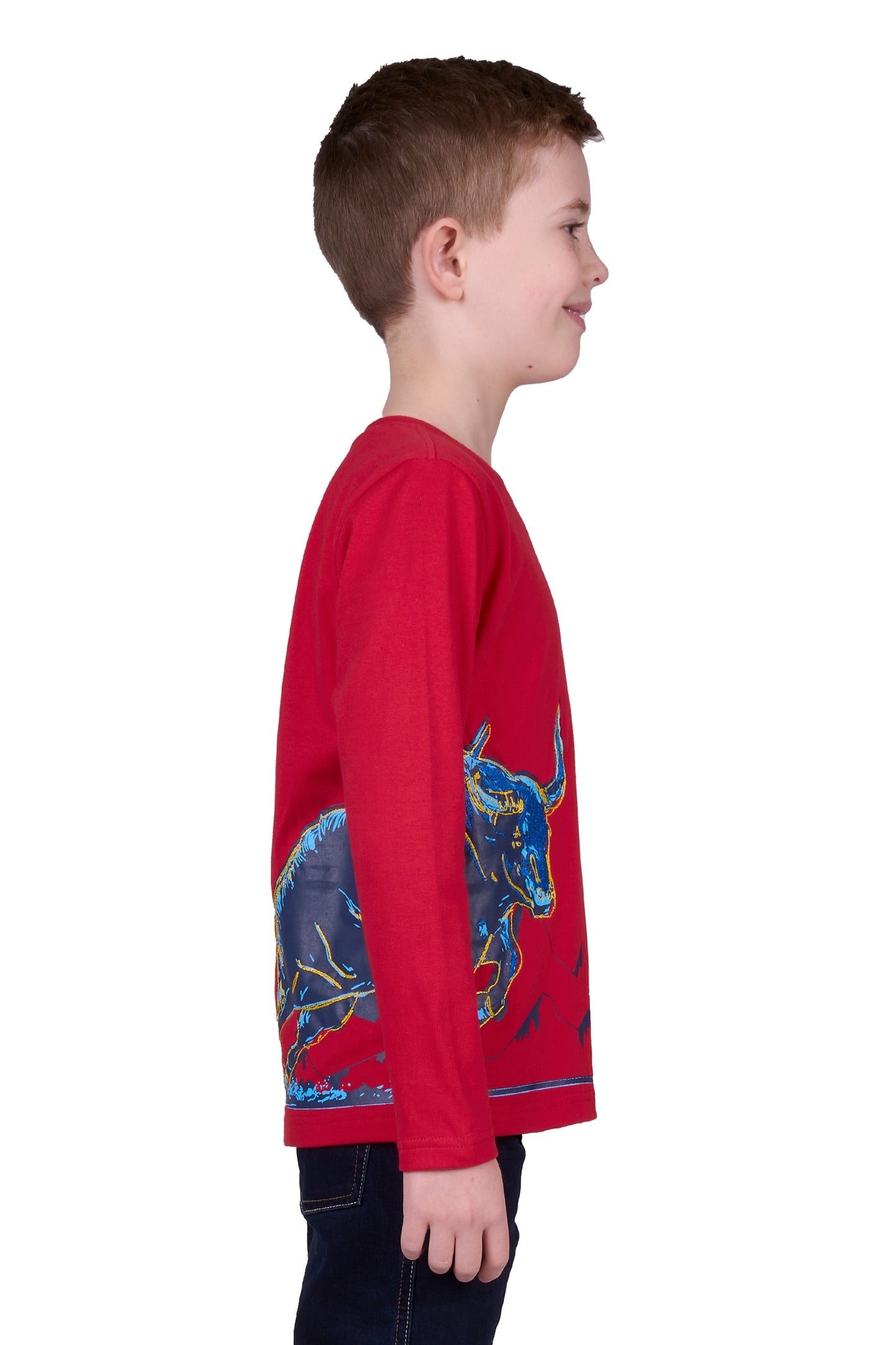 Thomas Cook BOYS CHARGE LS TEE - RED
