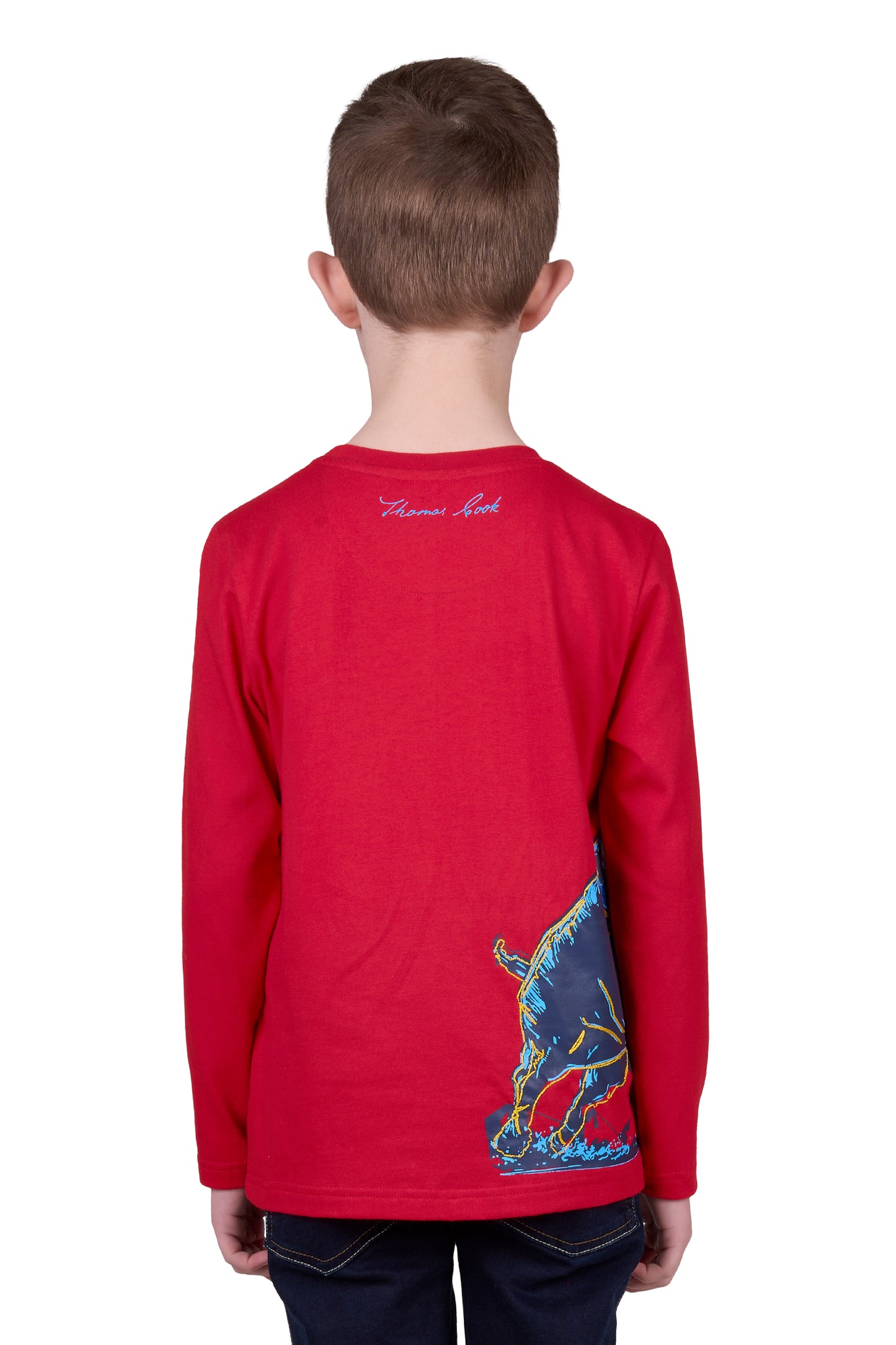 Thomas Cook BOYS CHARGE LS TEE - RED