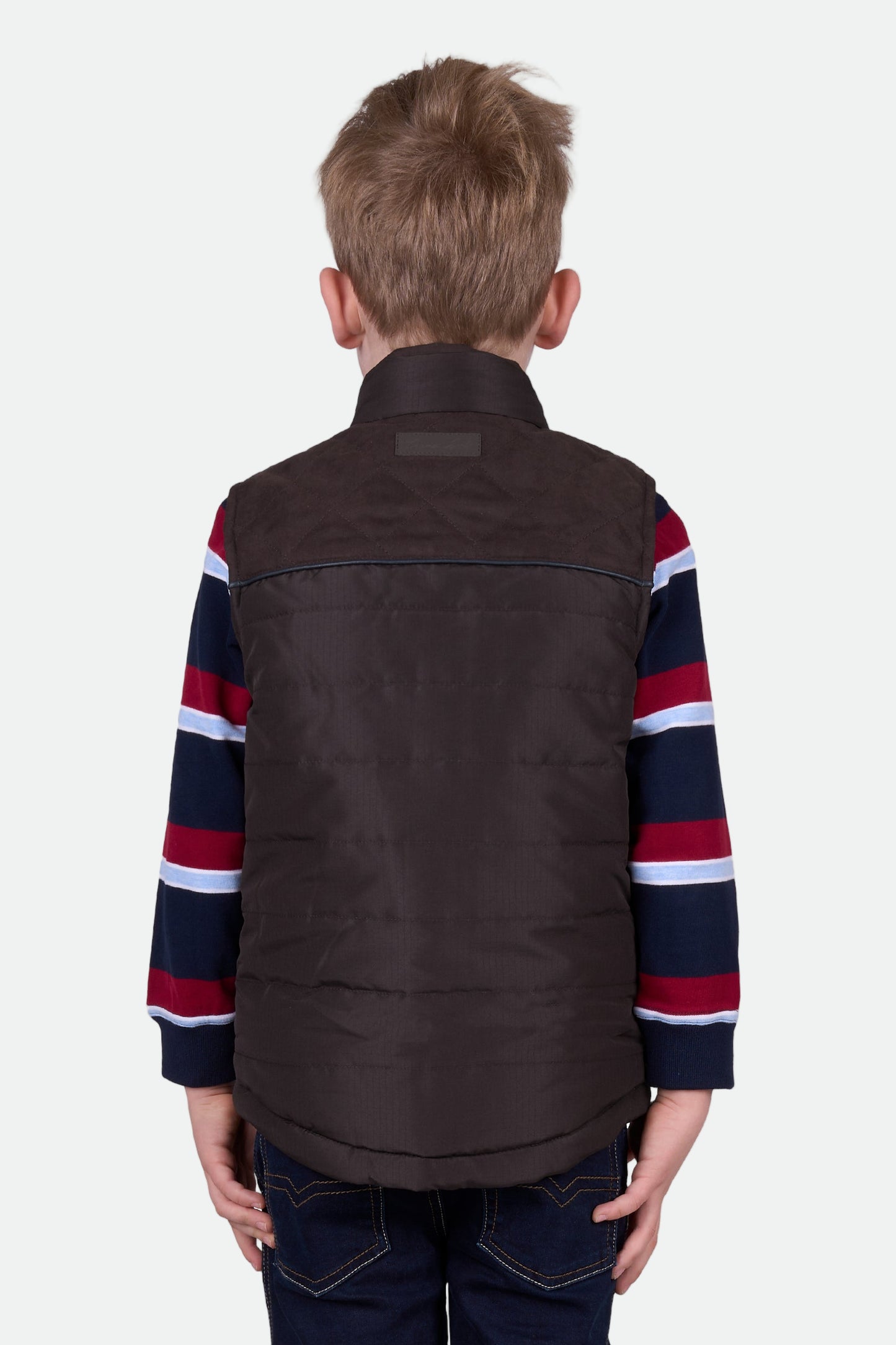 Thomas Cook BOYS NATHAN REVS VEST - DARK BROWN/NAVY