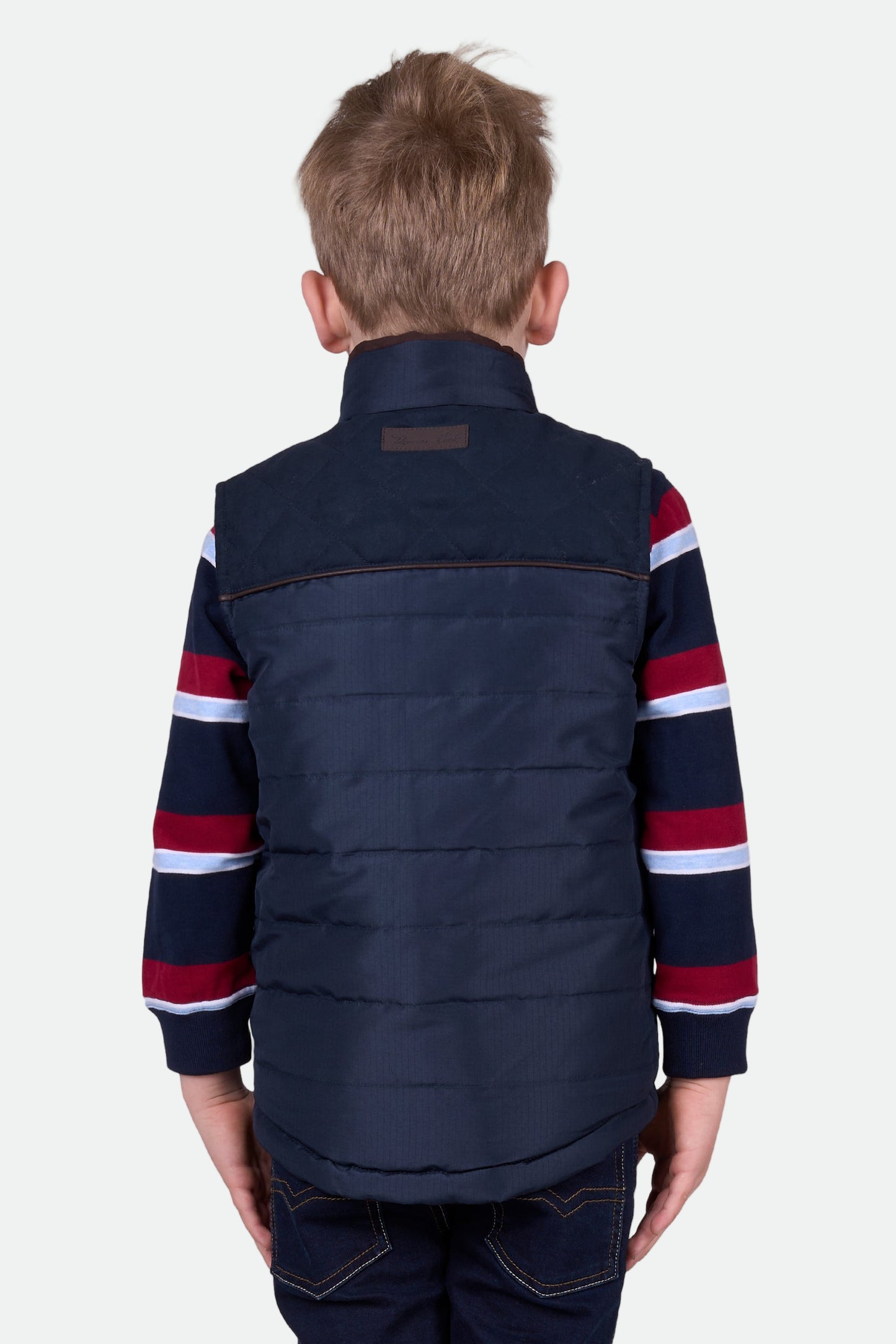 Thomas Cook BOYS NATHAN REVS VEST - DARK BROWN/NAVY