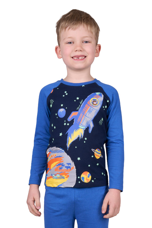 Thomas Cook BOYS SKY ROCKET PJS - NAVY/DENIM