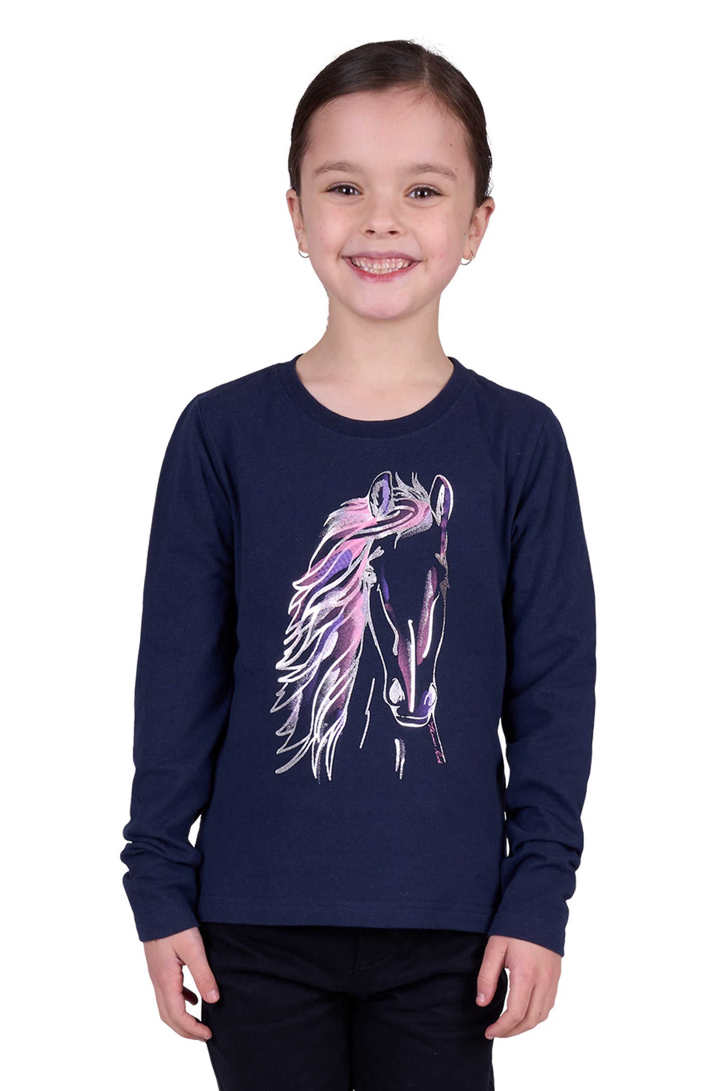 Thomas Cook GIRLS EMILY LS TEE - Navy Marle