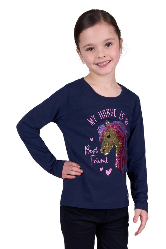 Thomas Cook GIRLS LILY LS TEE - Navy