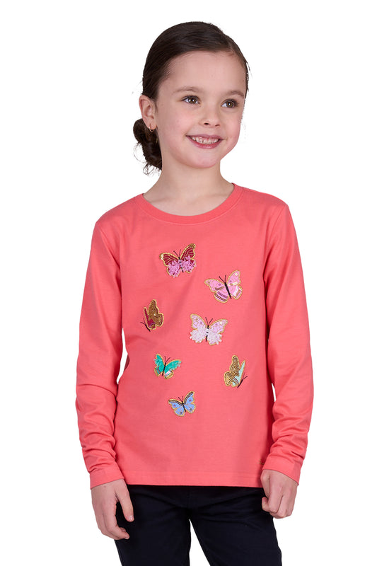 Thomas Cook GIRLS ANNA LS TEE - Coral