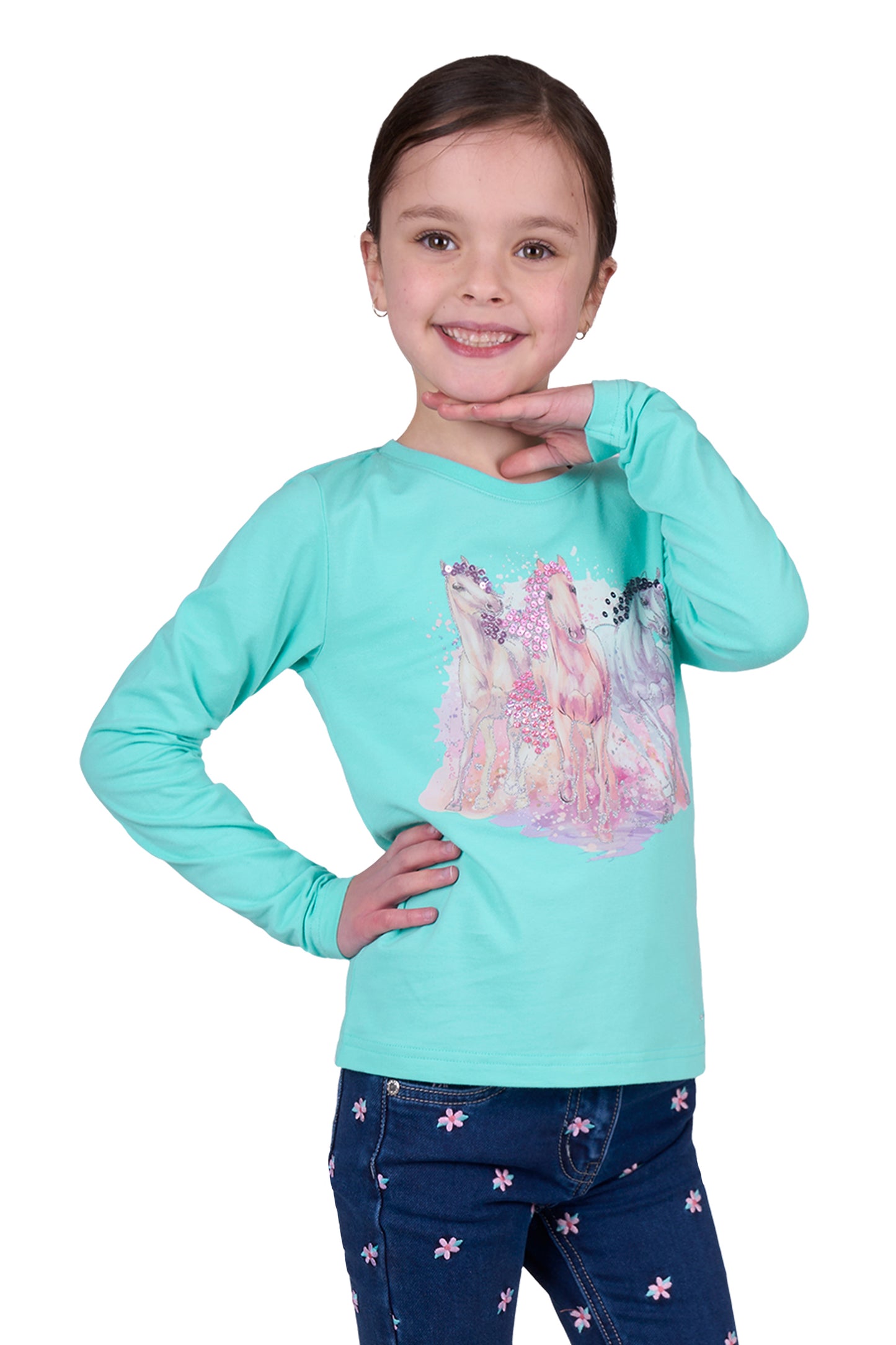 Thomas Cook GIRLS AMELIA LS TEE - Aqua