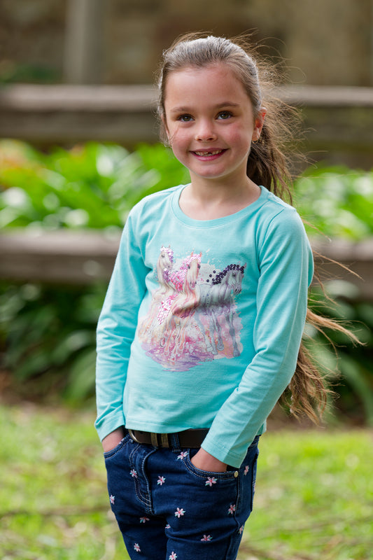 Thomas Cook GIRLS AMELIA LS TEE - Aqua