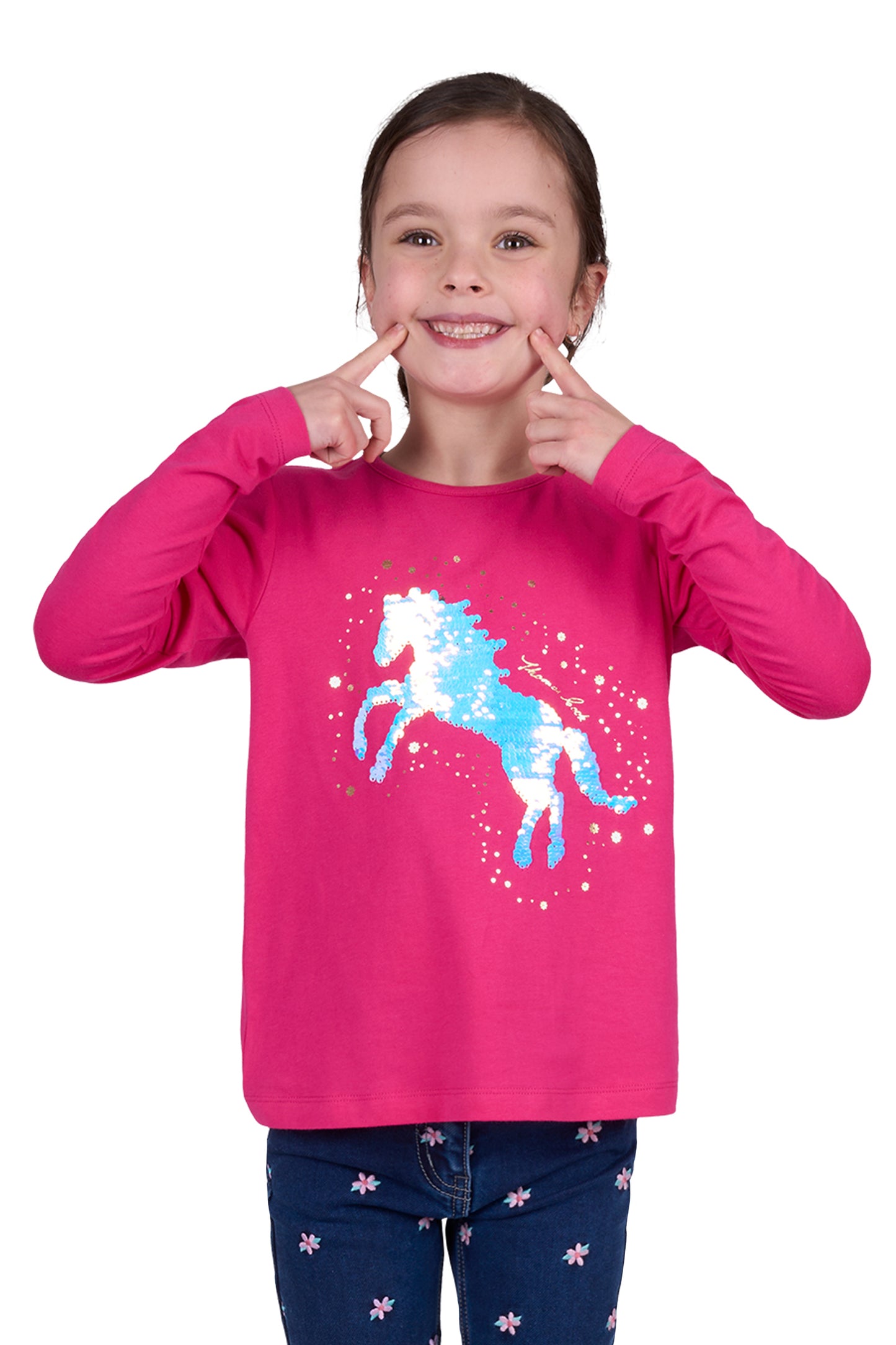 Thomas Cook GIRLS SABRINA LS TEE - Hot Pink