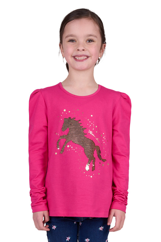 Thomas Cook GIRLS SABRINA LS TEE - Hot Pink