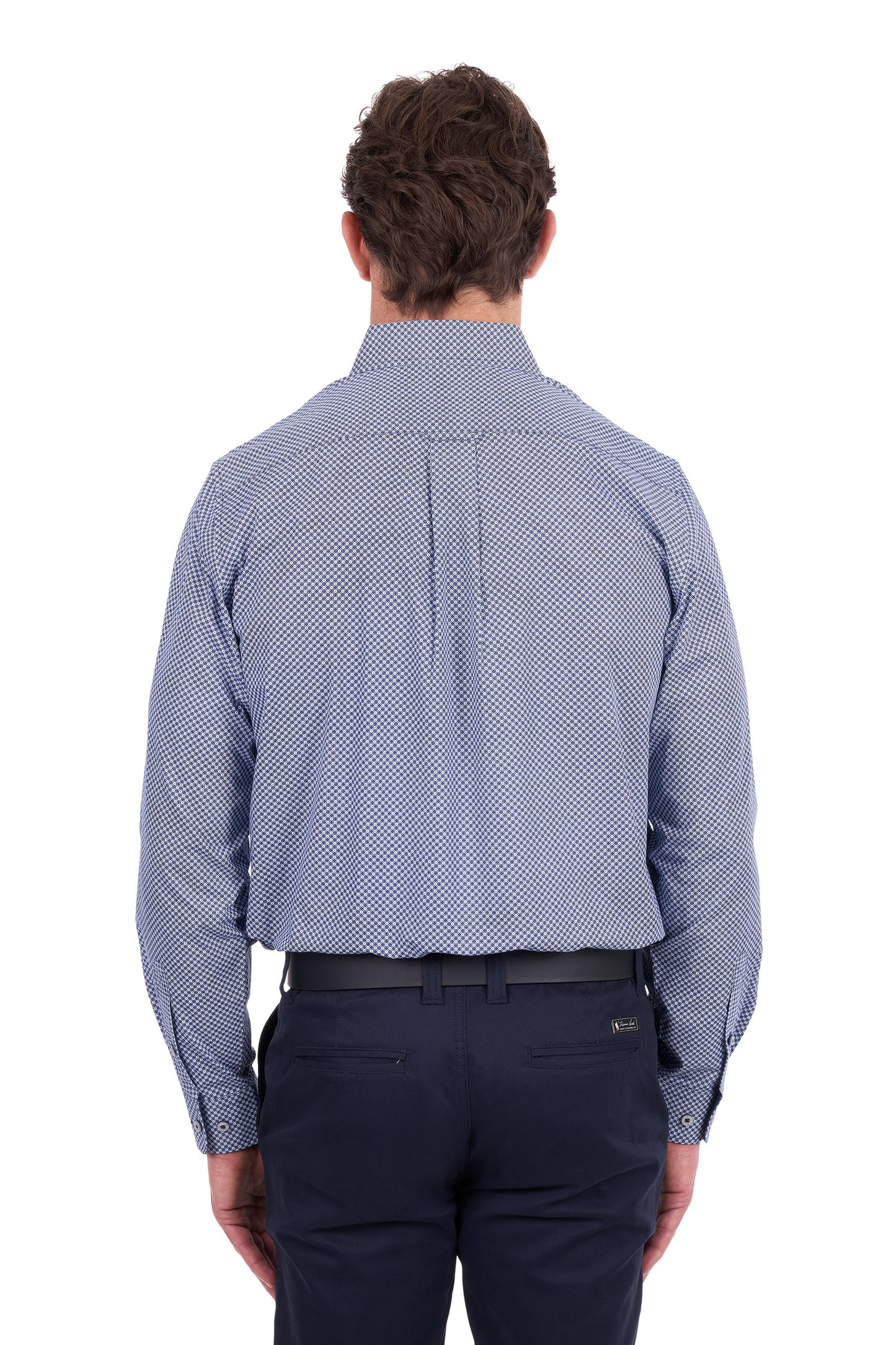 Thomas Cook Archie Men's Long Sleeve Shirt – Navy/Tan