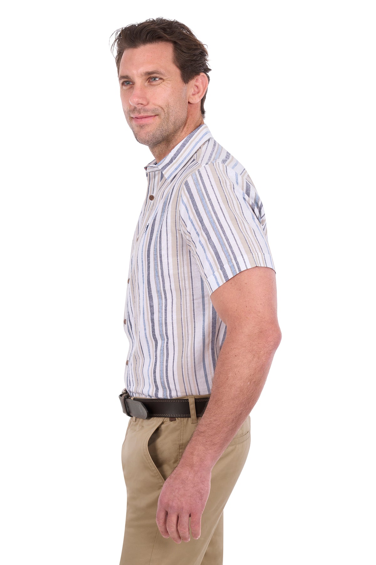 Thomas Cook Men's Max Short Sleeve Shirt - Navy/Tan