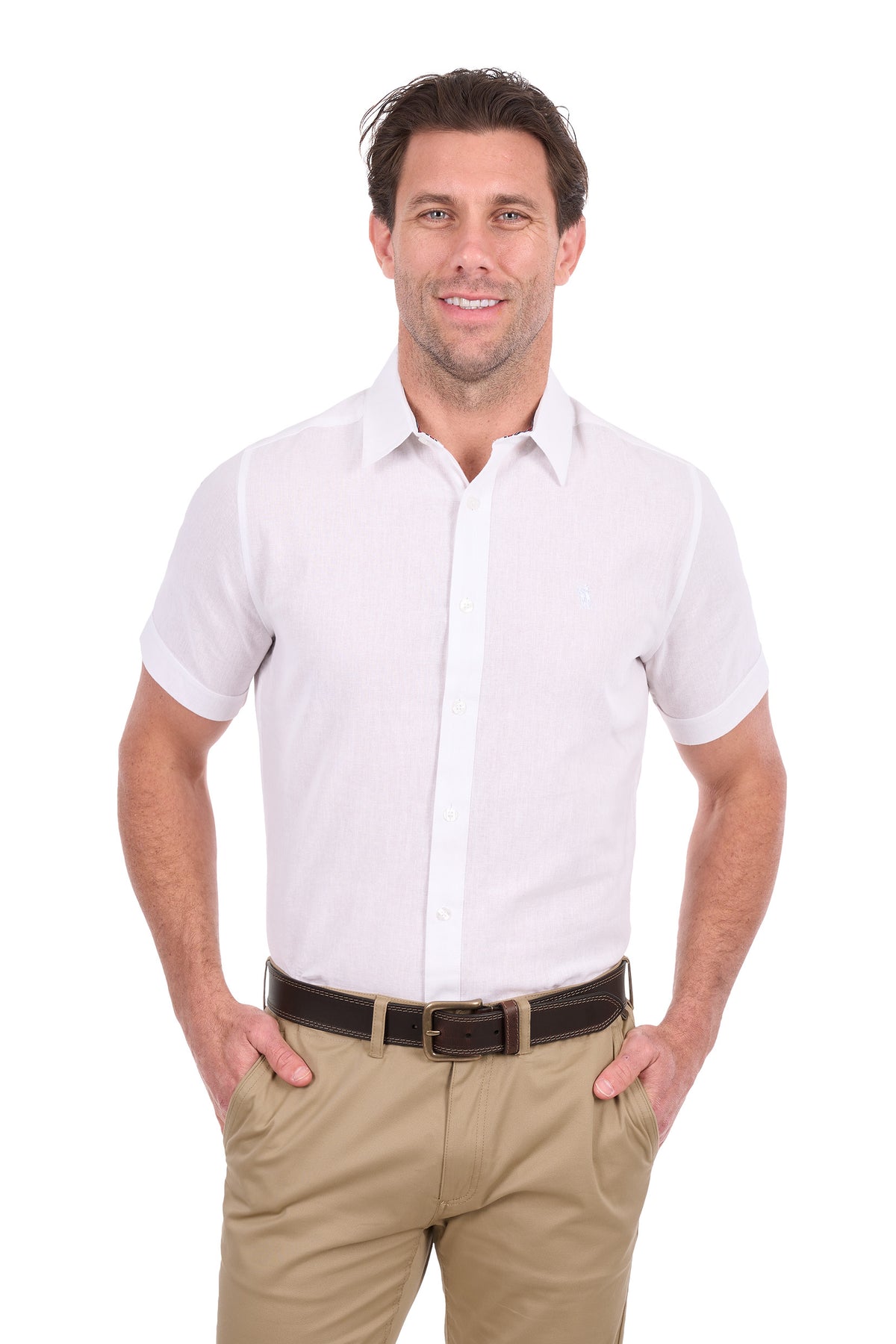 Thomas Cook Men's TC Linen Short Sleeve Shirt