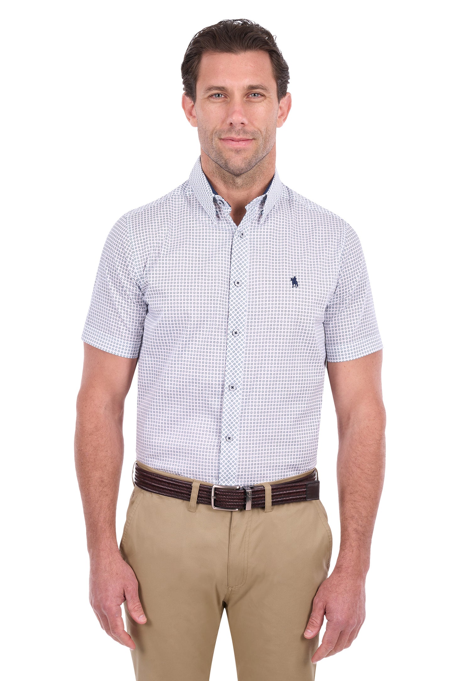 Thomas Cook Noah Men's Short Sleeve Shirt – White/Royal