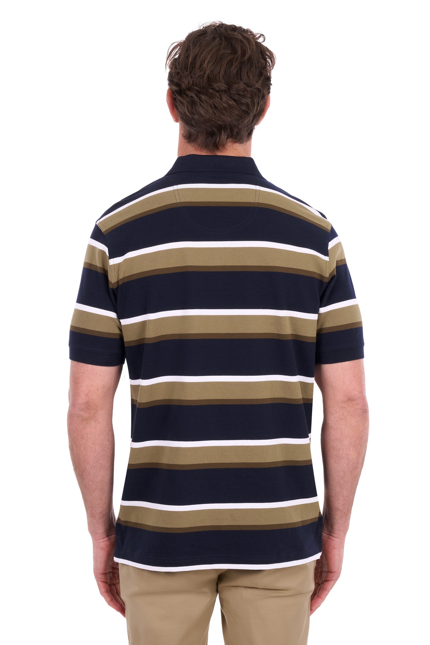 Thomas Cook Men's Vincent 1 Pocket Short Sleeve Polo – Navy/Tan