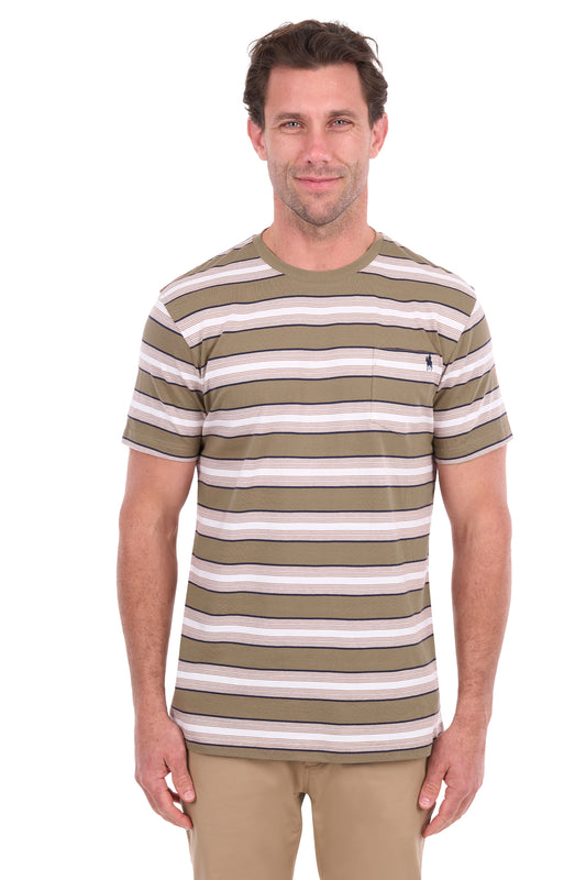 Thomas Cook Nick Men's Pocket T-Shirt – Sand/Off White