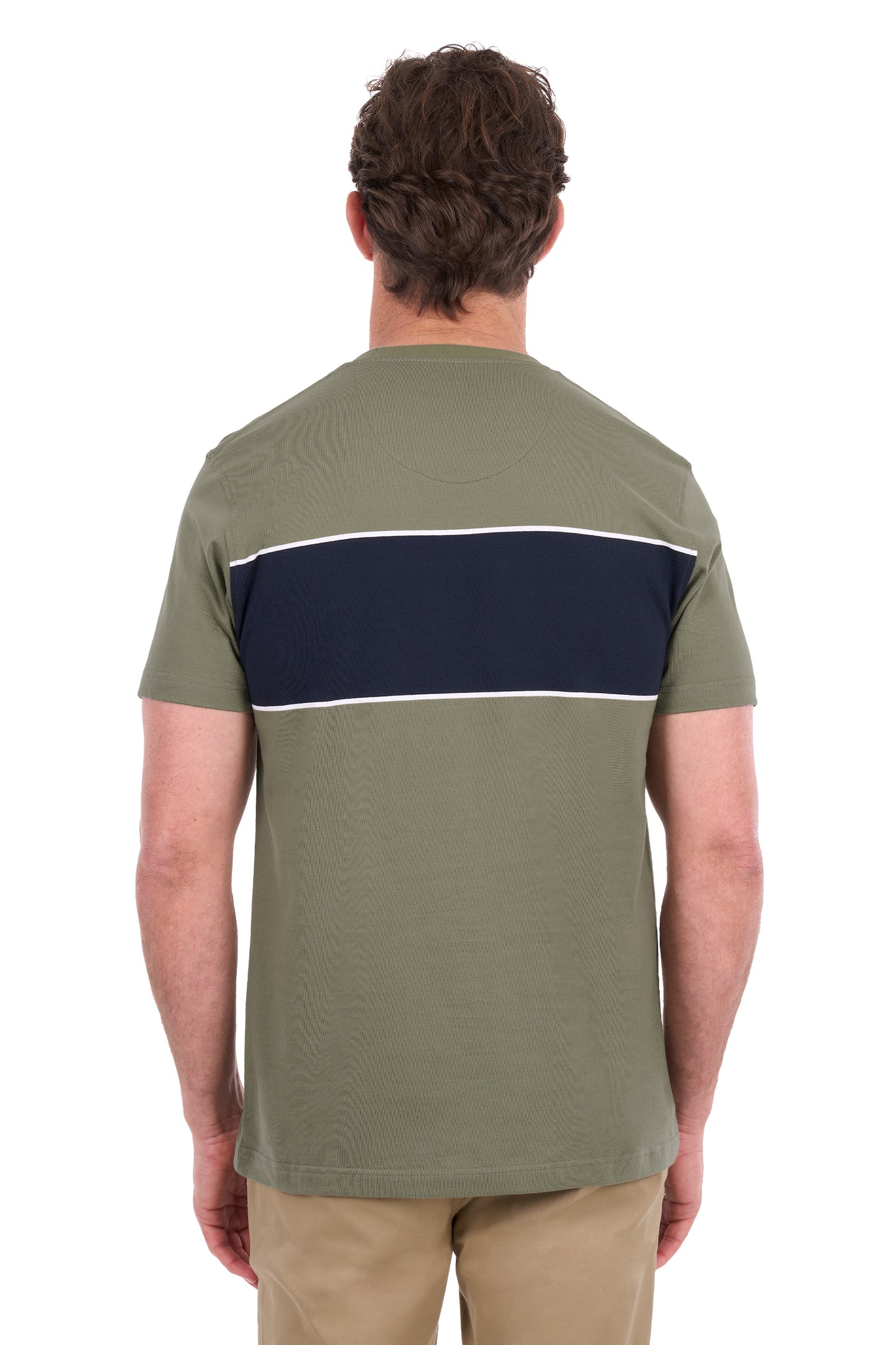 Thomas Cook Jay Men's Short Sleeve T-Shirt – Olive/Navy