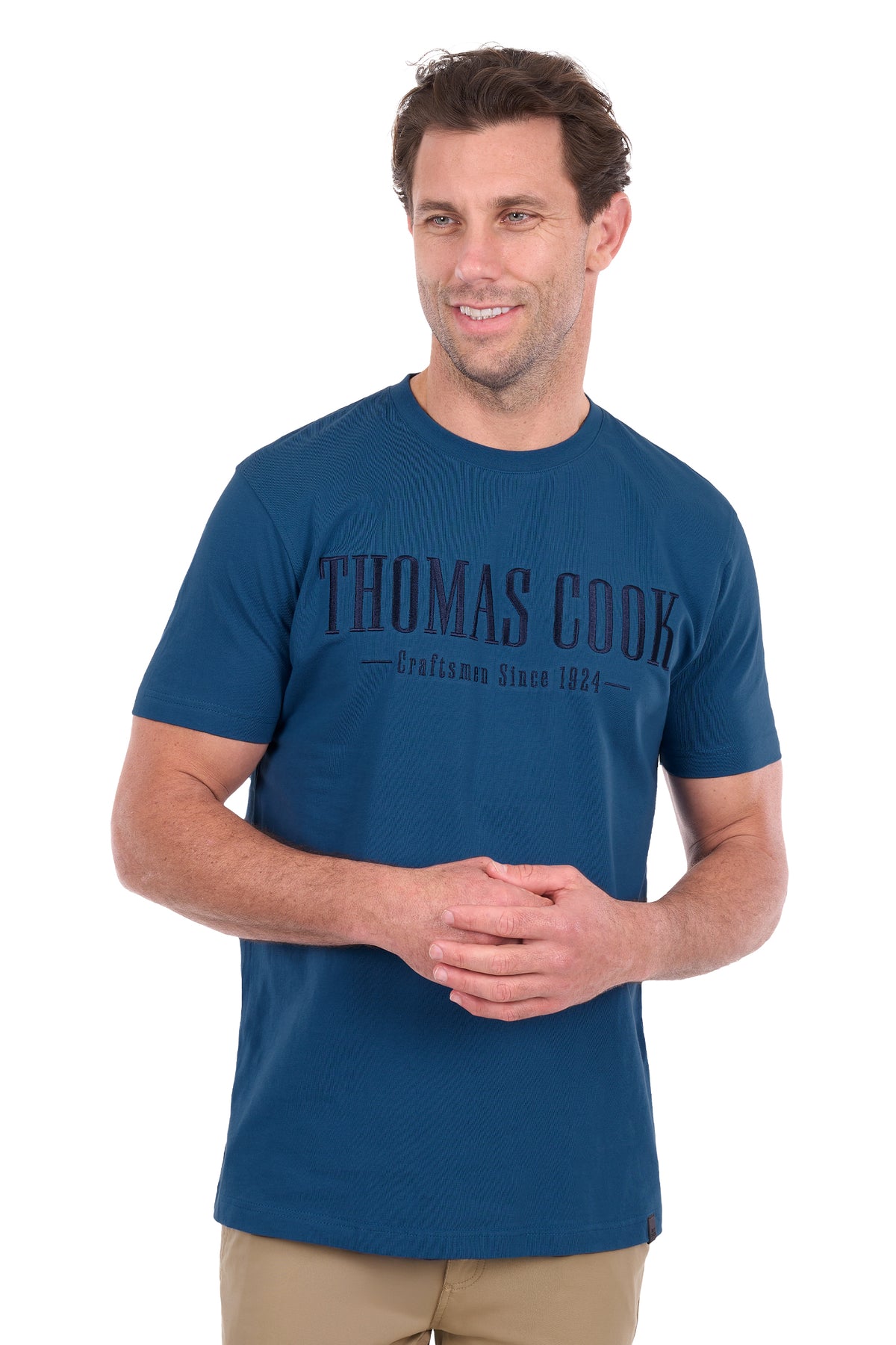 Thomas Cook Nathan Men's Short Sleeve T-Shirt – Washed Blue