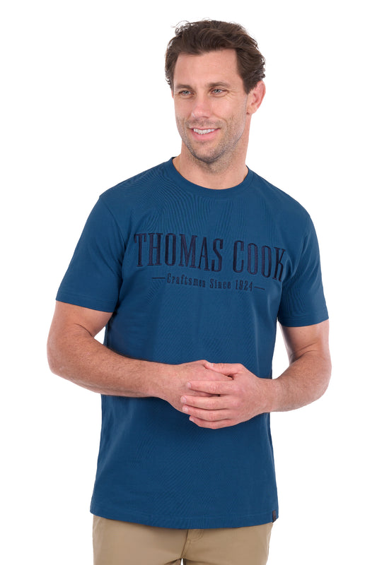 Thomas Cook Nathan Men's Short Sleeve T-Shirt – Washed Blue