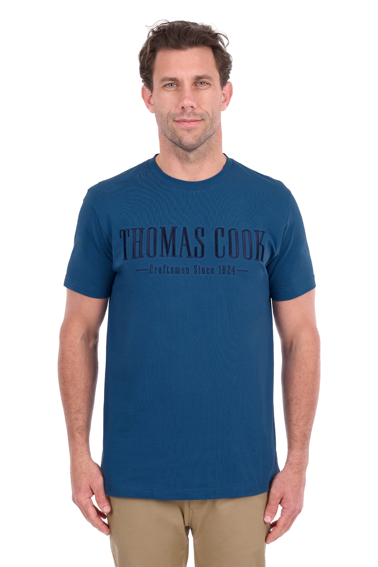 Thomas Cook Nathan Men's Short Sleeve T-Shirt – Washed Blue