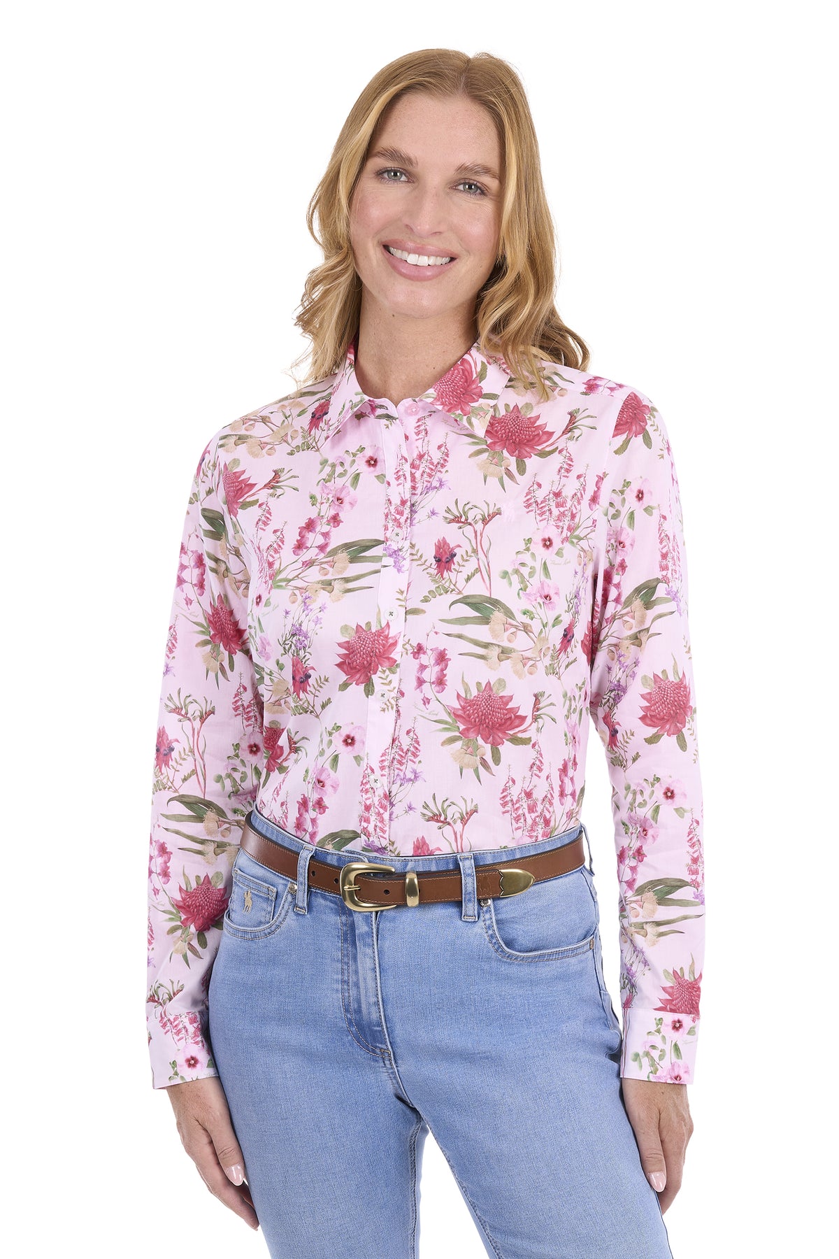 Thomas Cook Frankie Women's Long Sleeve Shirt – Pink Multi