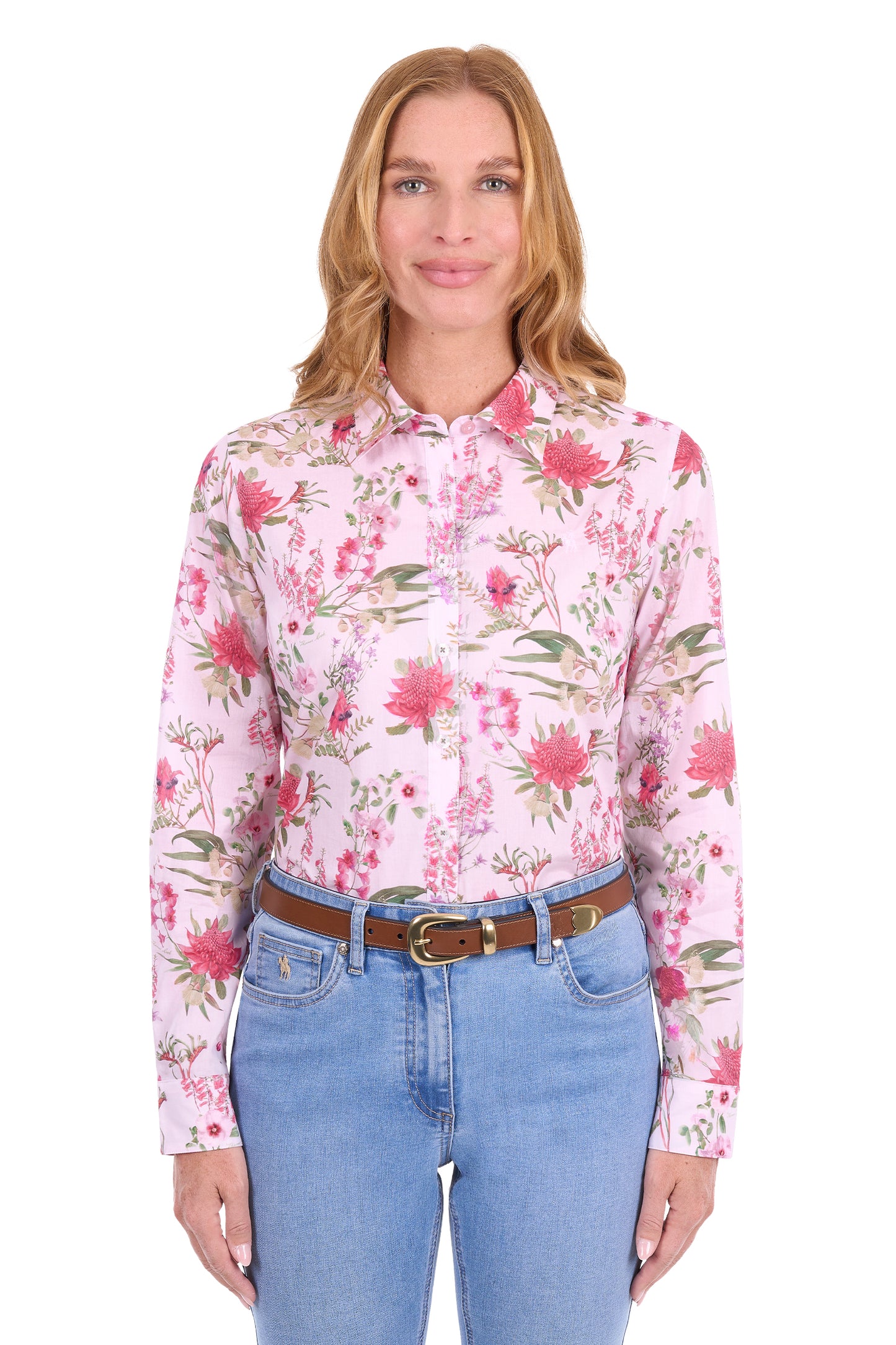Thomas Cook Frankie Women's Long Sleeve Shirt – Pink Multi