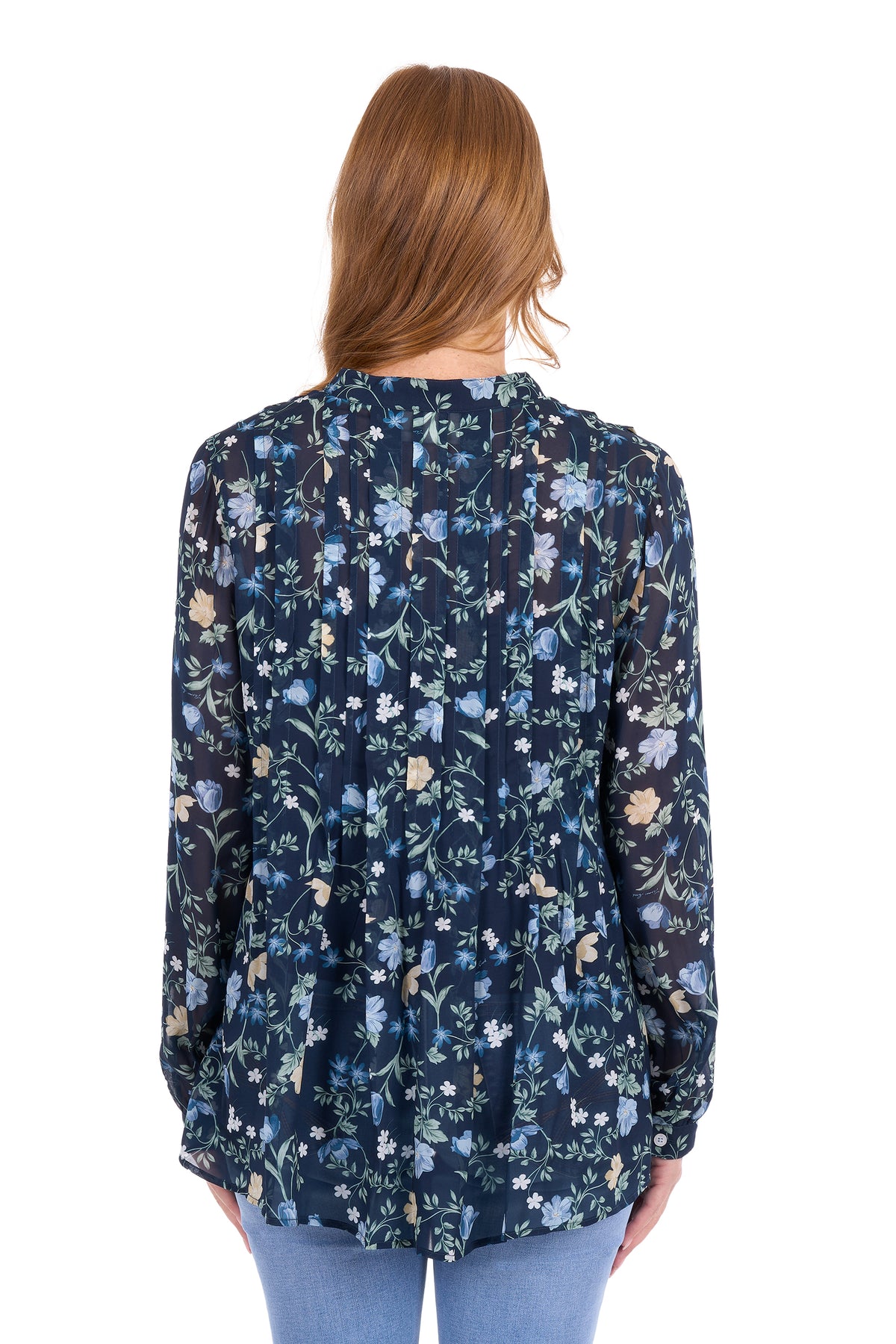 Thomas Cook Women’s Melissa Long Sleeve Blouse – Blue Multi