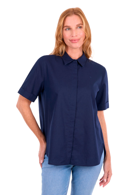 Thomas Cook Women's Elvie Short Sleeve Shirt - Navy