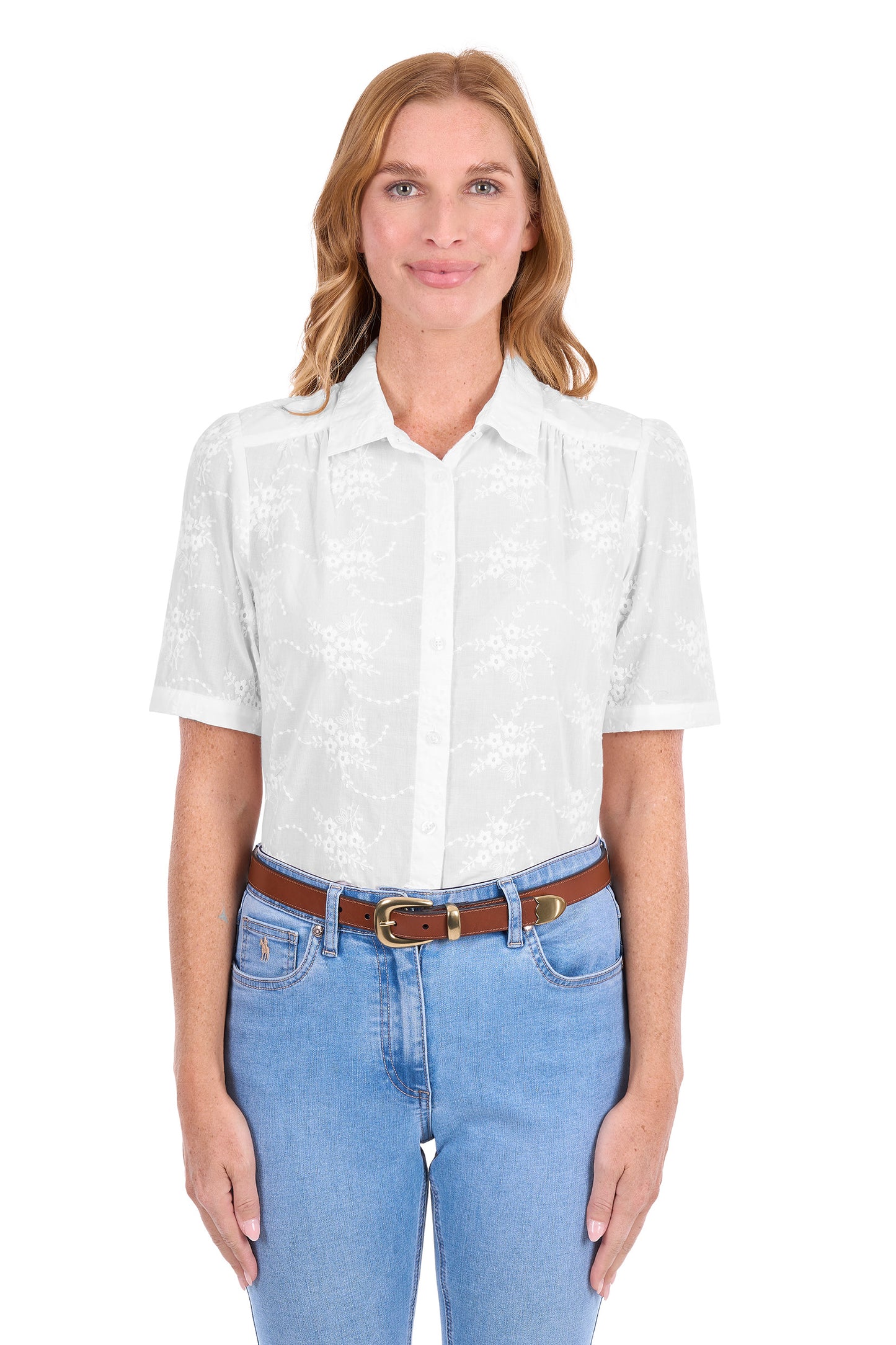 Thomas Cook Charlene Women's Short Sleeve Shirt – White