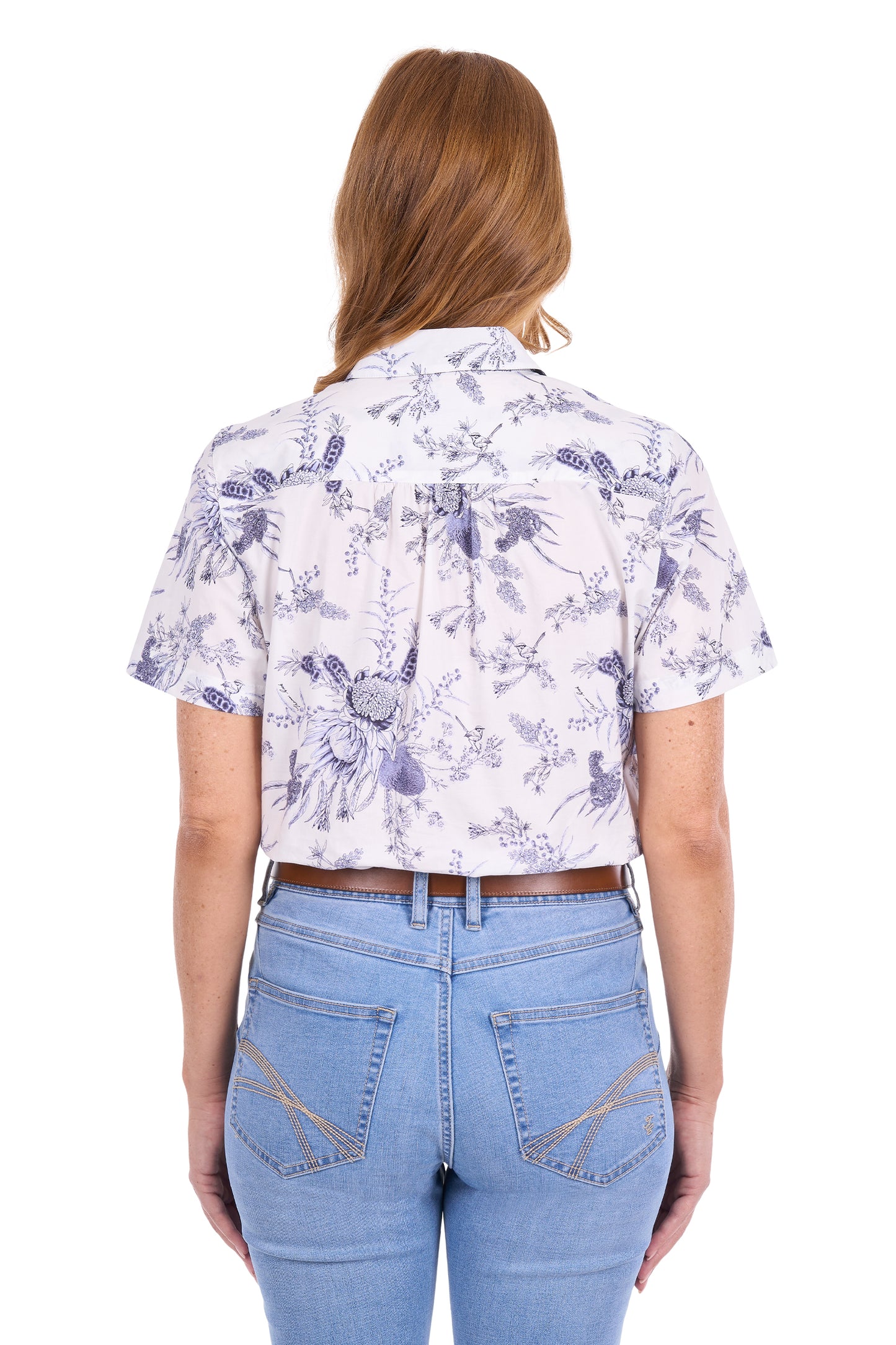 Thomas Cook Mia Women's Short Sleeve Shirt – Navy/White