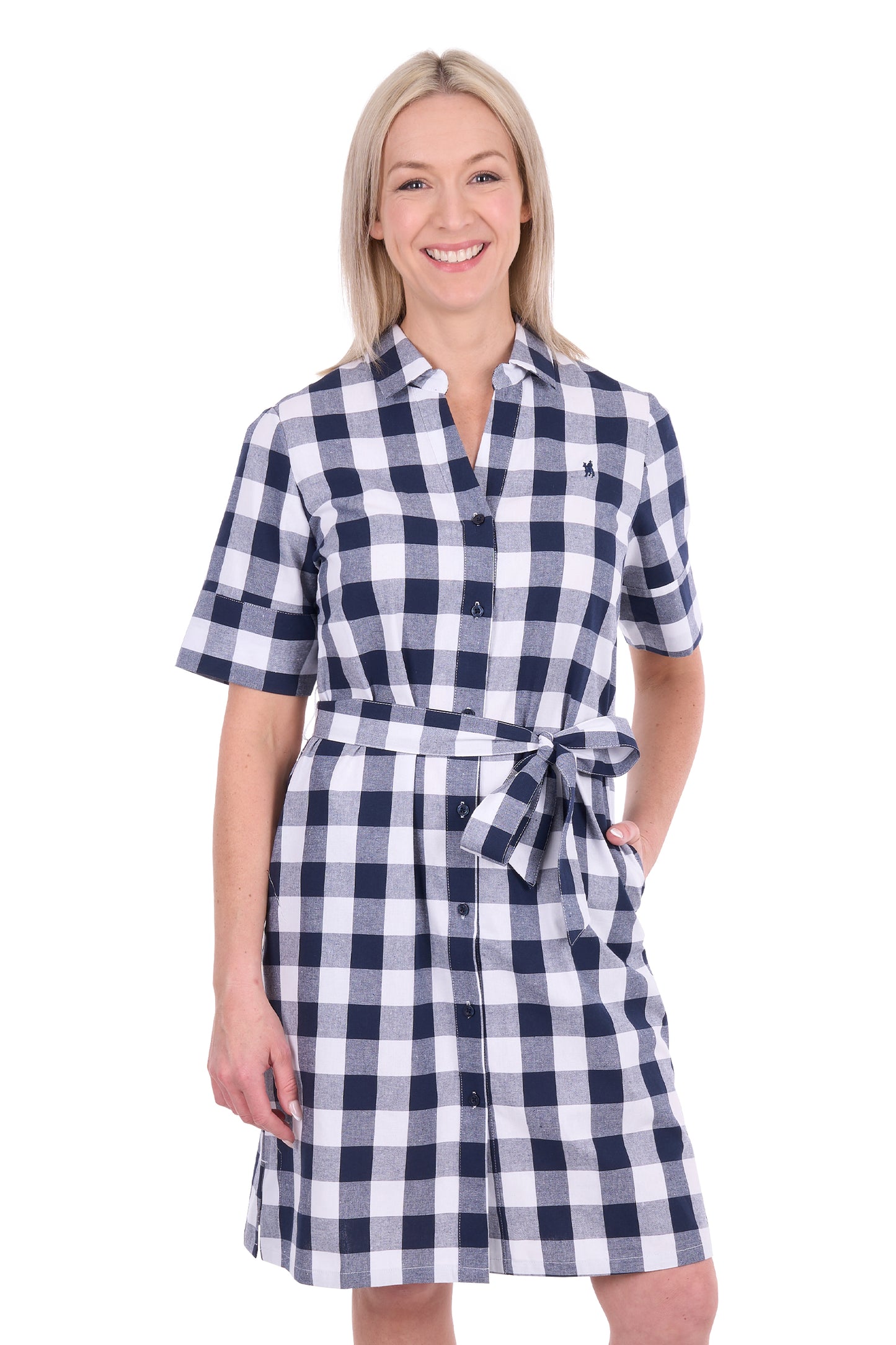 Thomas Cook Women’s Victoria Shirt Dress – Navy/White