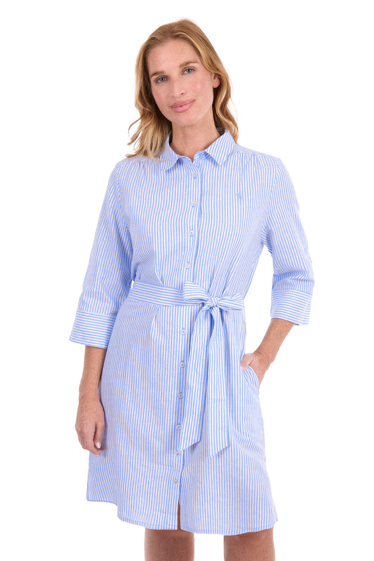 Thomas Cook Women's Bea Shirt Dress - Blue/White